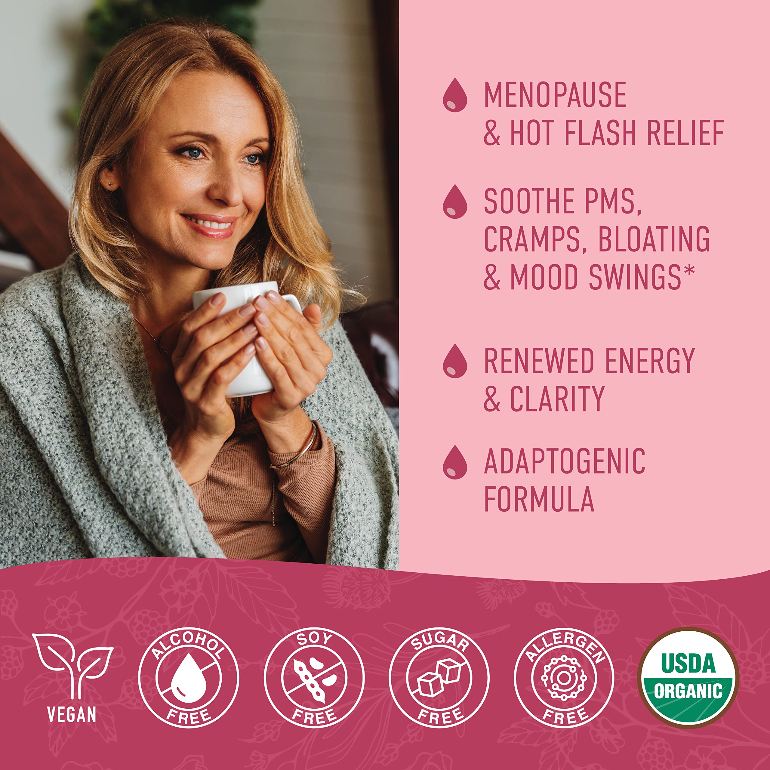 Hormone Balance Liquid Drops | With Stinging Nettle, Black Cohosh, Red Raspberry Leaf SMNutrition buy supplements canada