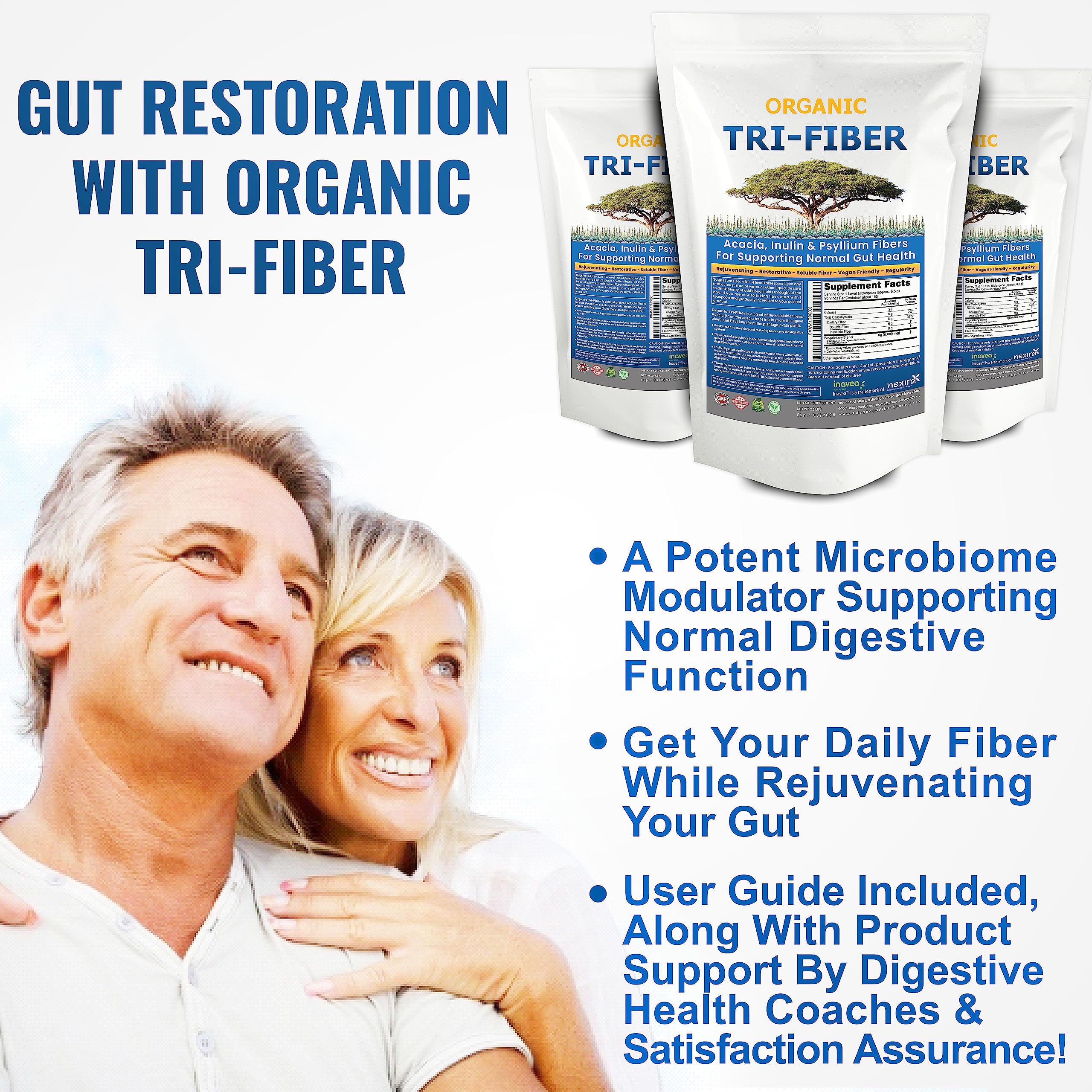 Kidney Restore Tri-Fiber Organic Soluble Fiber Powder, Unflavored High Fiber 3-in-1 Kidney Restore buy supplements canada