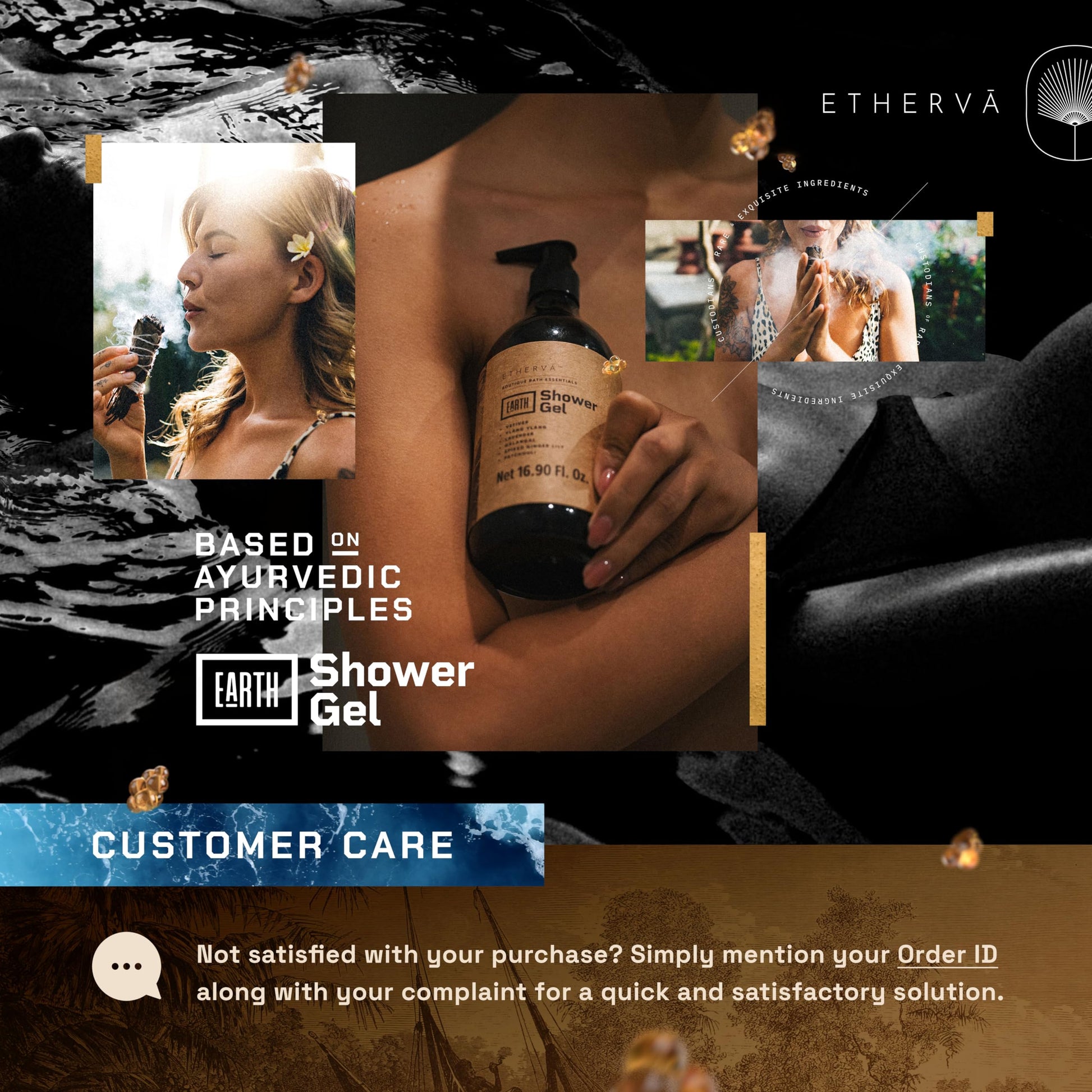ETHERVA EARTH Body Wash for Men & Women | Patchouli, Vetiver, Incense, Virgin Coconut Oil ETHERVA buy supplements canada