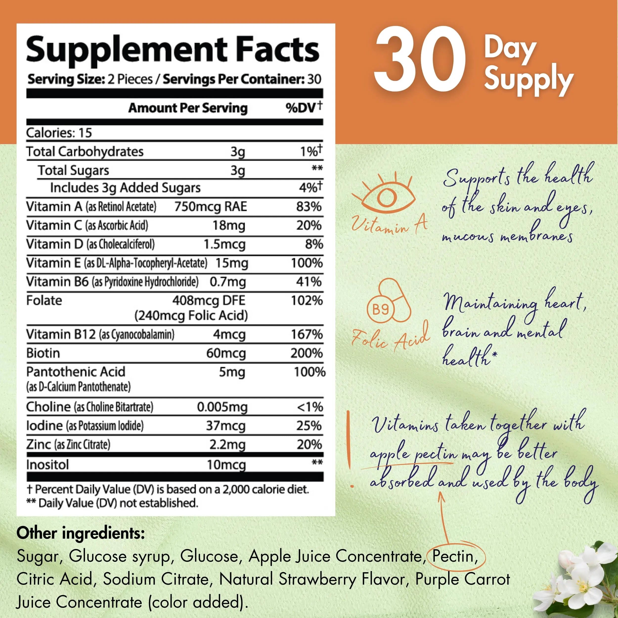 healblend Power-Packed Multivitamin Bear Gummies for Adult | Vitamins C, D3, B6, B12, Iron, Zinc healblend buy supplements canada