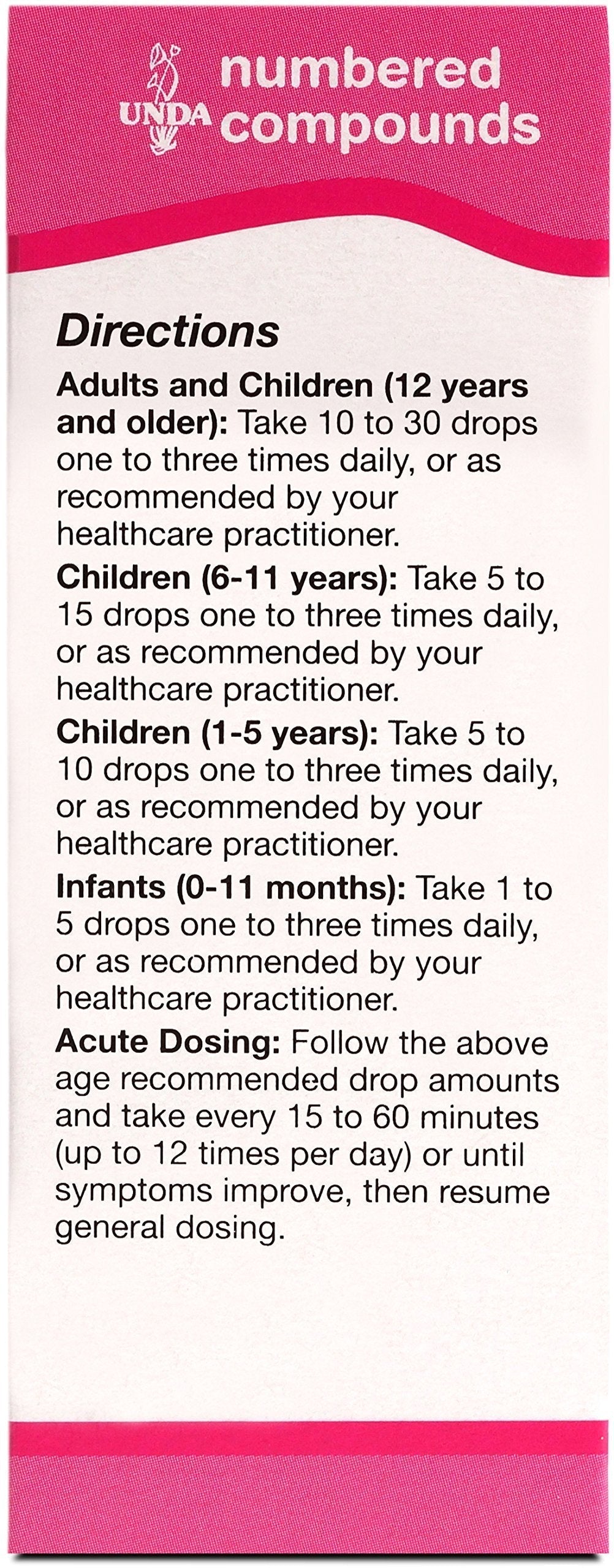 UNDA 41 Numbered Compounds | Homeopathic Preparation | 0.7 fl. oz. UNDA buy supplements canada
