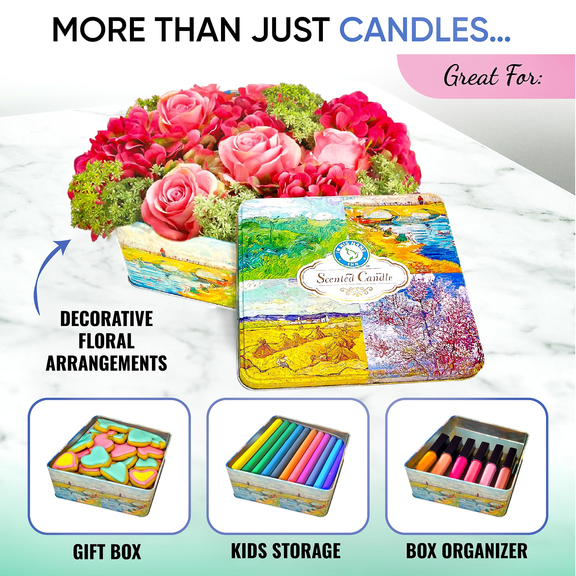 Scented Candles Gift for Women, 4 Pack, Reusable Tin Box, Luxury Candles for Home In His Name buy supplements canada