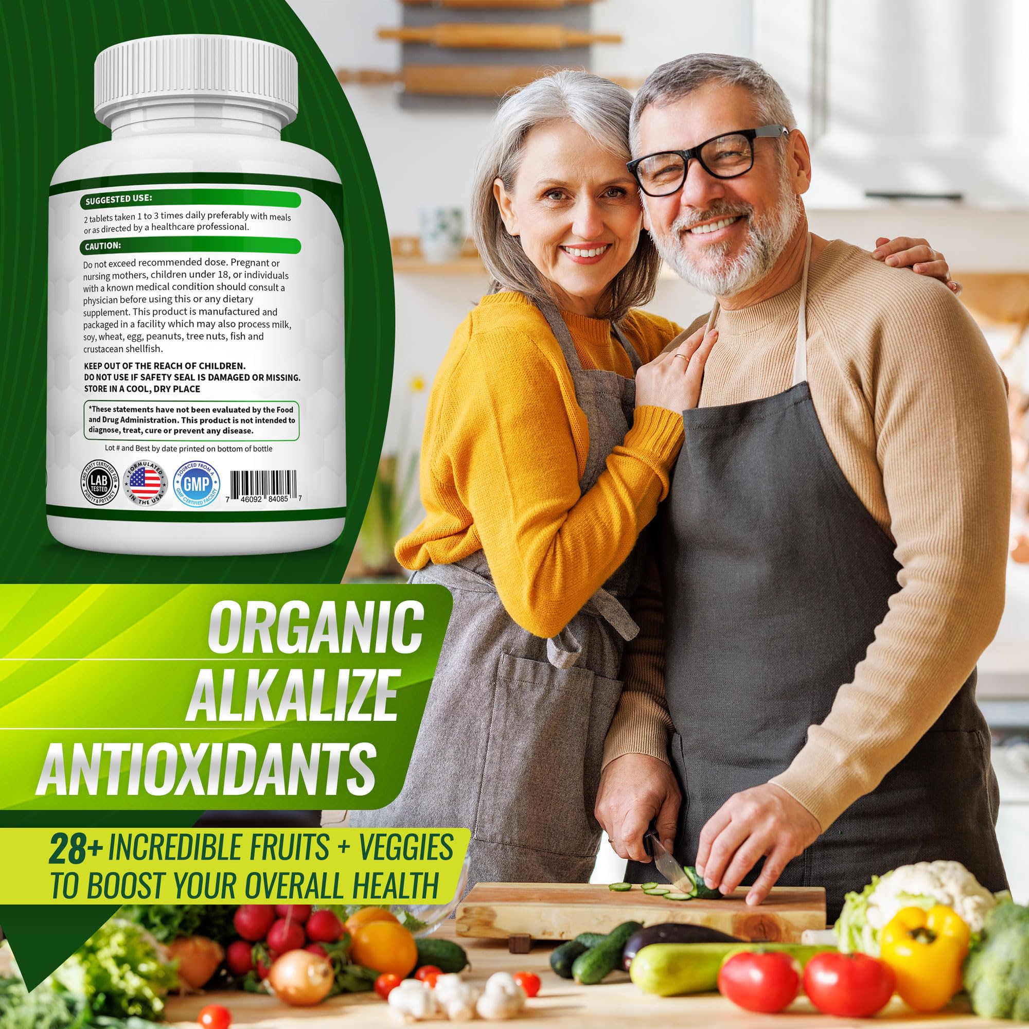 Organic Super Greens Capsules Superfood Fruit Veggie Supplement - 28 Powerful Natural Toplux buy supplements canada