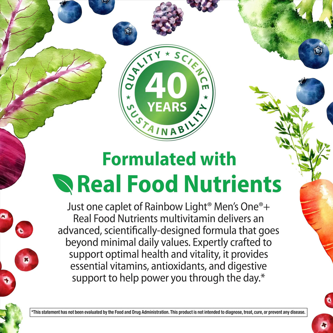 Rainbow Light Mens Multivitamin One + | 60 Caplets | Supports Energy & Antioxidant Health | with Real Food Nutrients, Digestive Enzymes & Probiotics Rainbow Light buy supplements canada