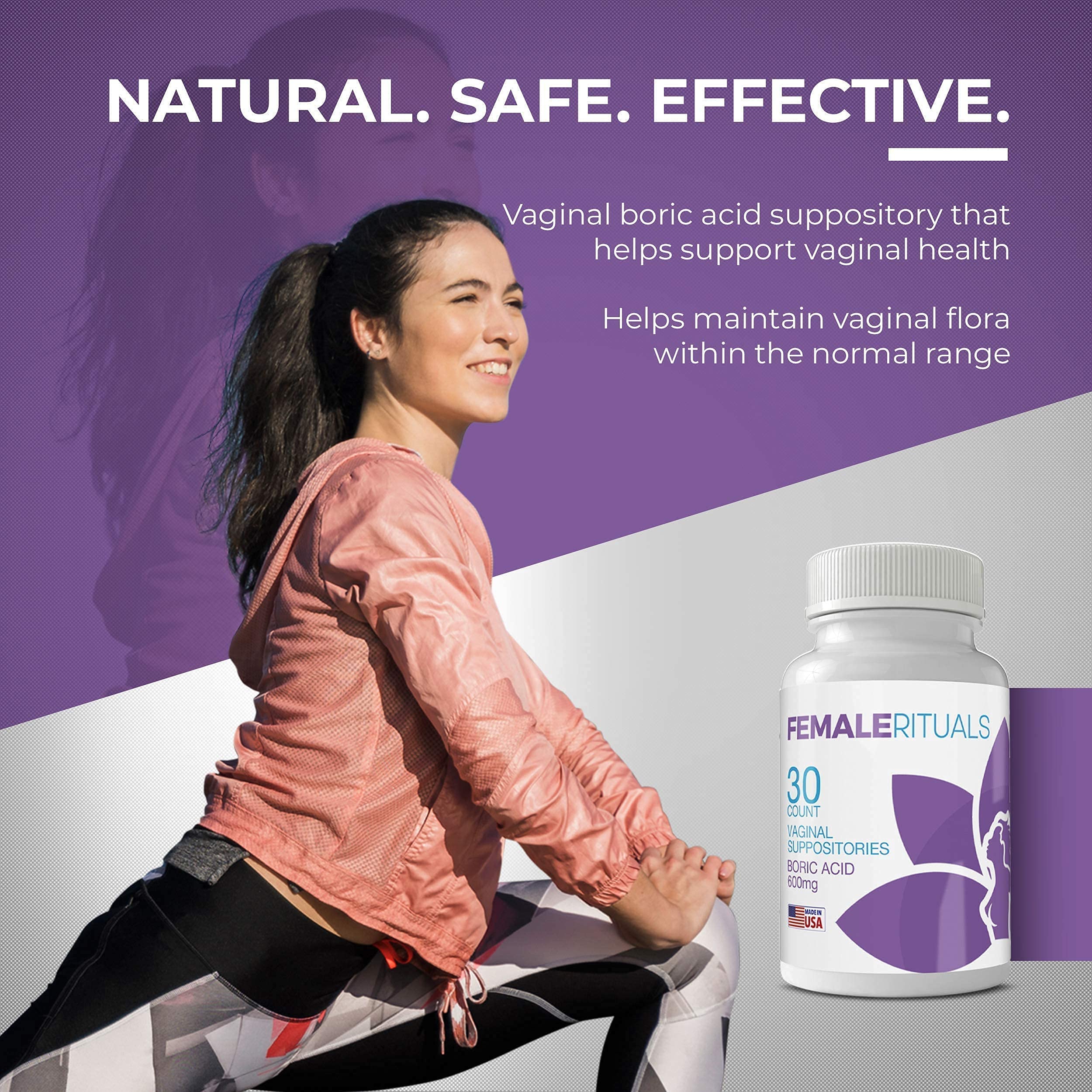 FEMALE RITUALS - Vaginal Moisturizer Boric Acid Suppositories for PH Balance - Bad Odors FEMALE RITUALS buy supplements canada