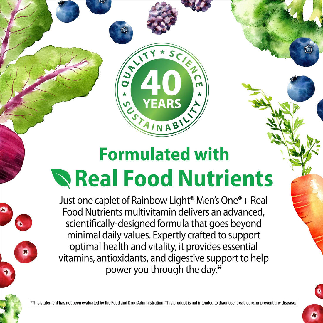 Rainbow Light Mens Multivitamin One + | 30 Caplets | Real Food Nutrients, Digestive Enzymes & Probiotics Rainbow Light buy supplements canada