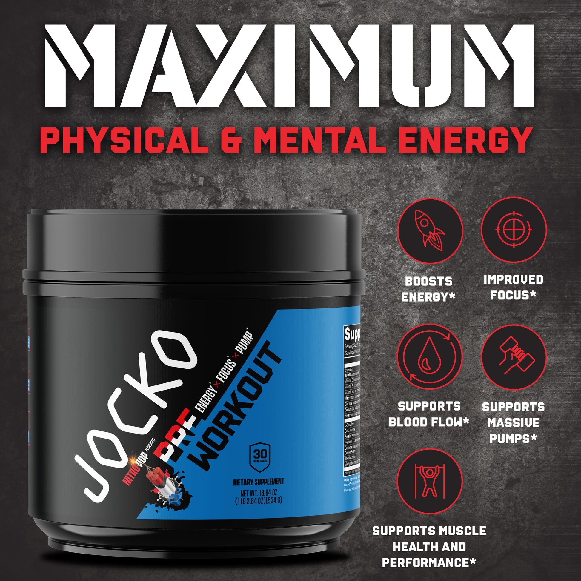 Jocko Pre Workout, Protein Powder, & Creatine Bundle (3 Pack) Jocko Fuel buy supplements canada