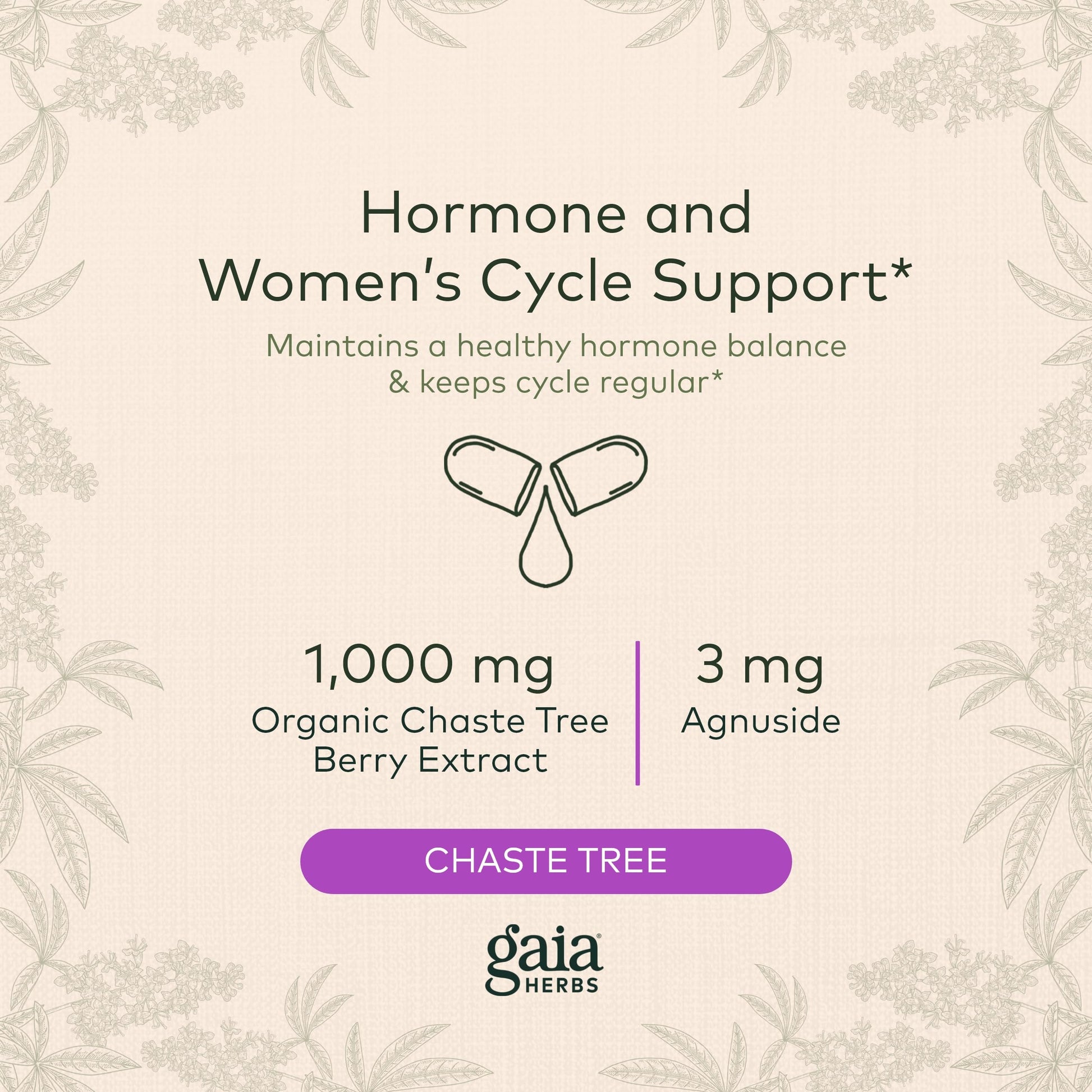 Gaia Herbs Vitex Berry (Chaste Tree) - Supports Hormone Balance & Fertility Gaia Herbs buy supplements canada