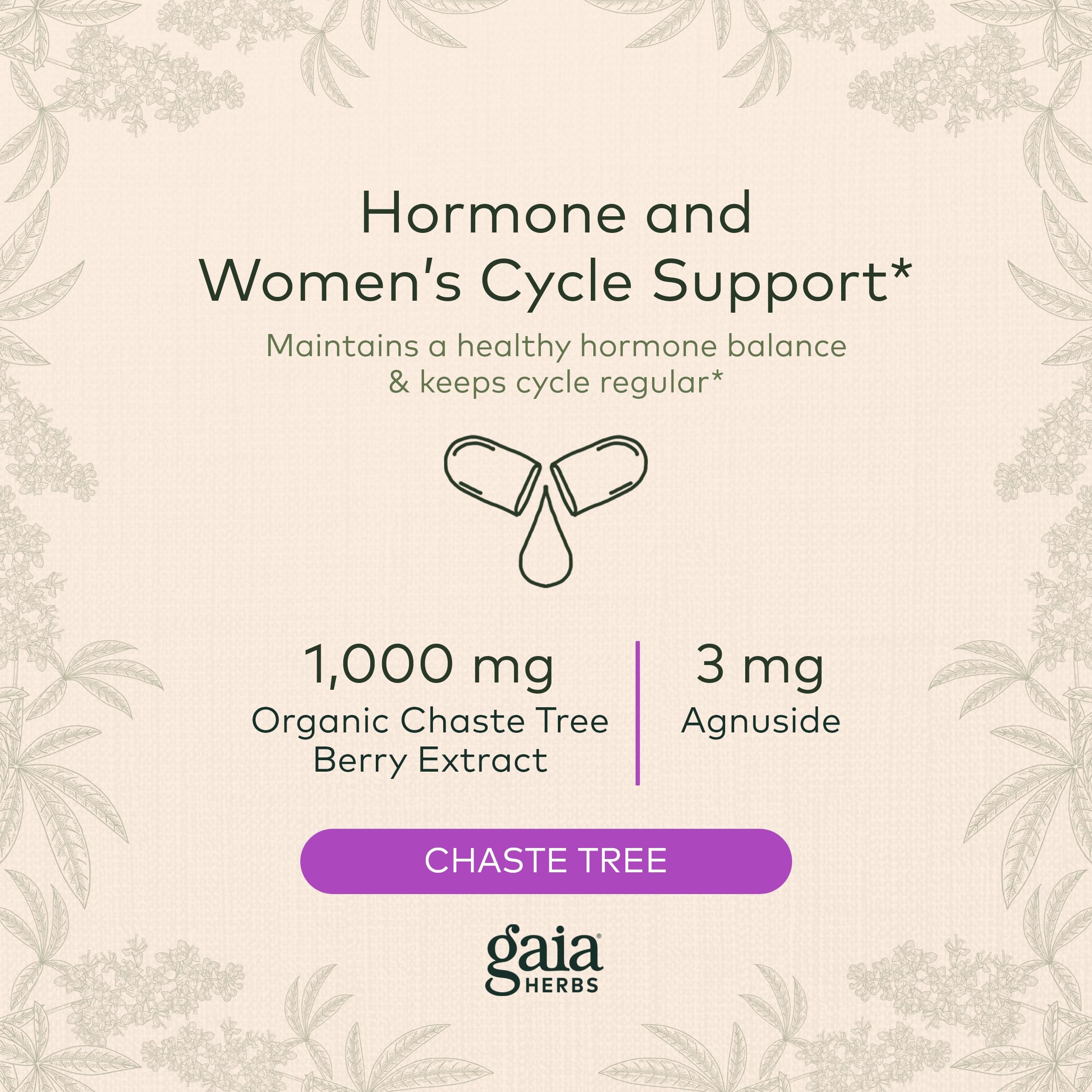 Gaia Herbs Vitex Berry (Chaste Tree) - Supports Hormone Balance & Fertility Gaia Herbs buy supplements canada