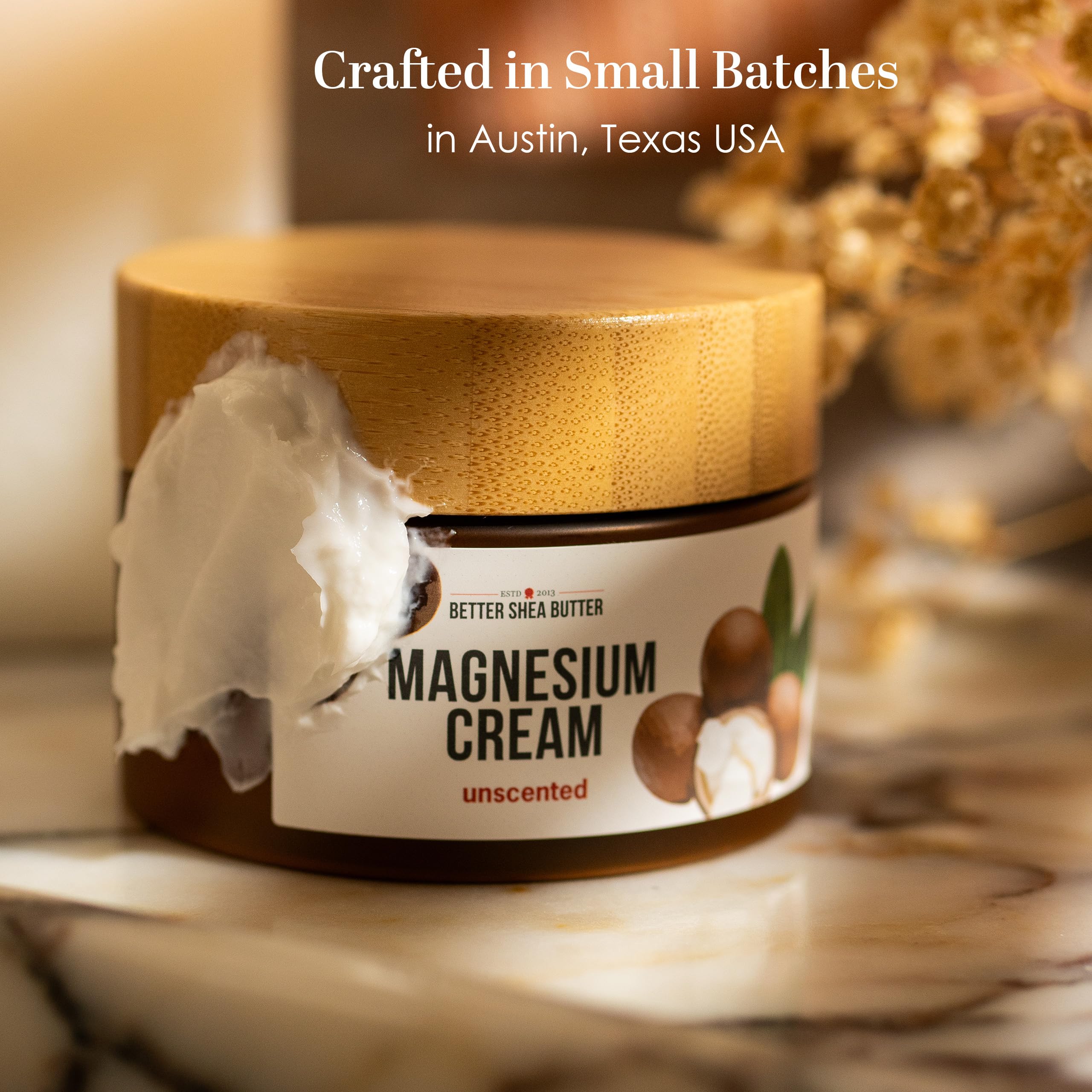 Better Shea Butter Magnesium Cream for Leg Cramps | Relieves Muscle Tension | Night Lotion Safe for Pregnancy, Kids and Babies | Organic and Natural Ingredients | Vegan, Made in USA | (Unscented) Better Shea Butter buy supplements canada