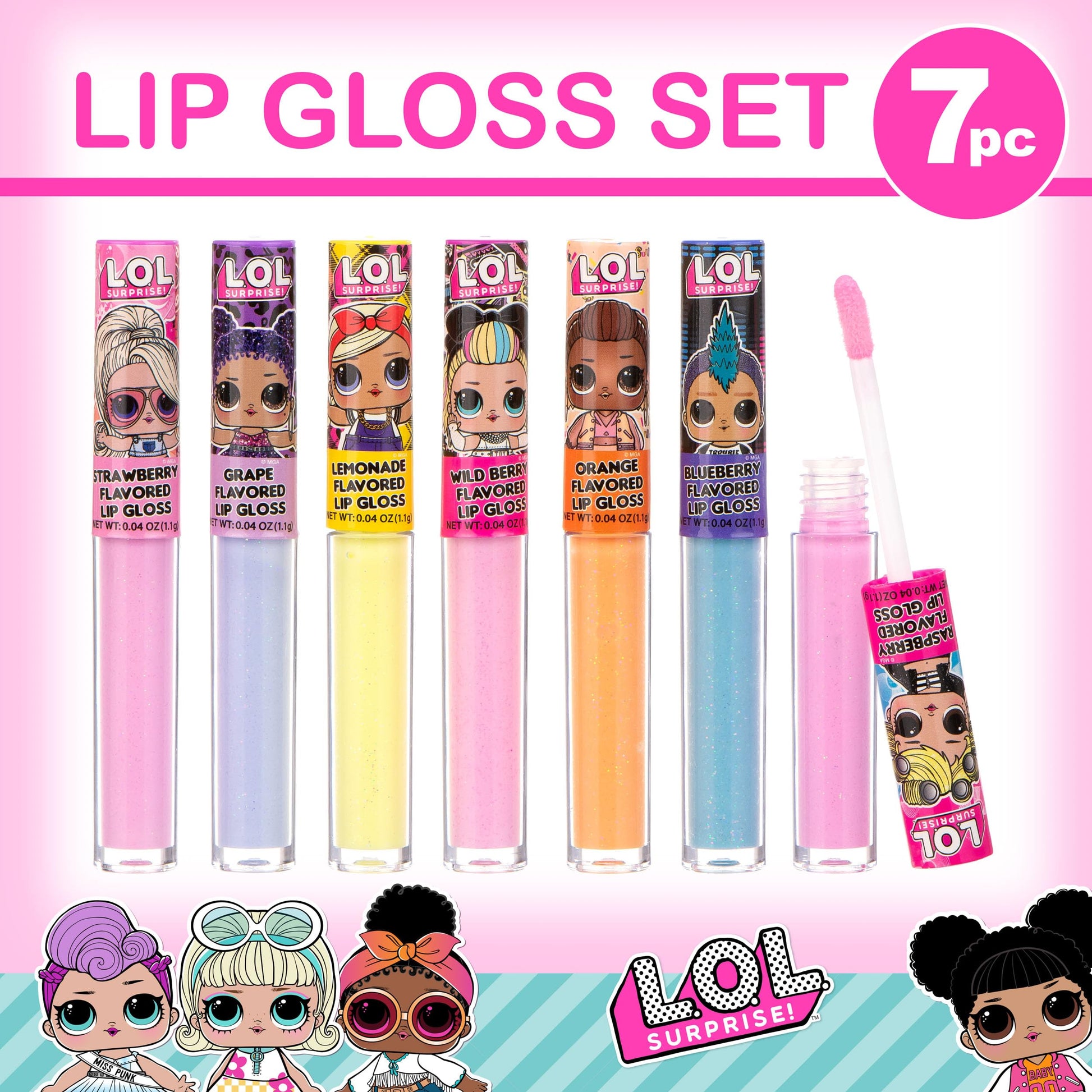 L.O.L Surprise 7-Pack Lip Gloss for Girls, Lol Lip Gloss L.O.L. Surprise! buy supplements canada