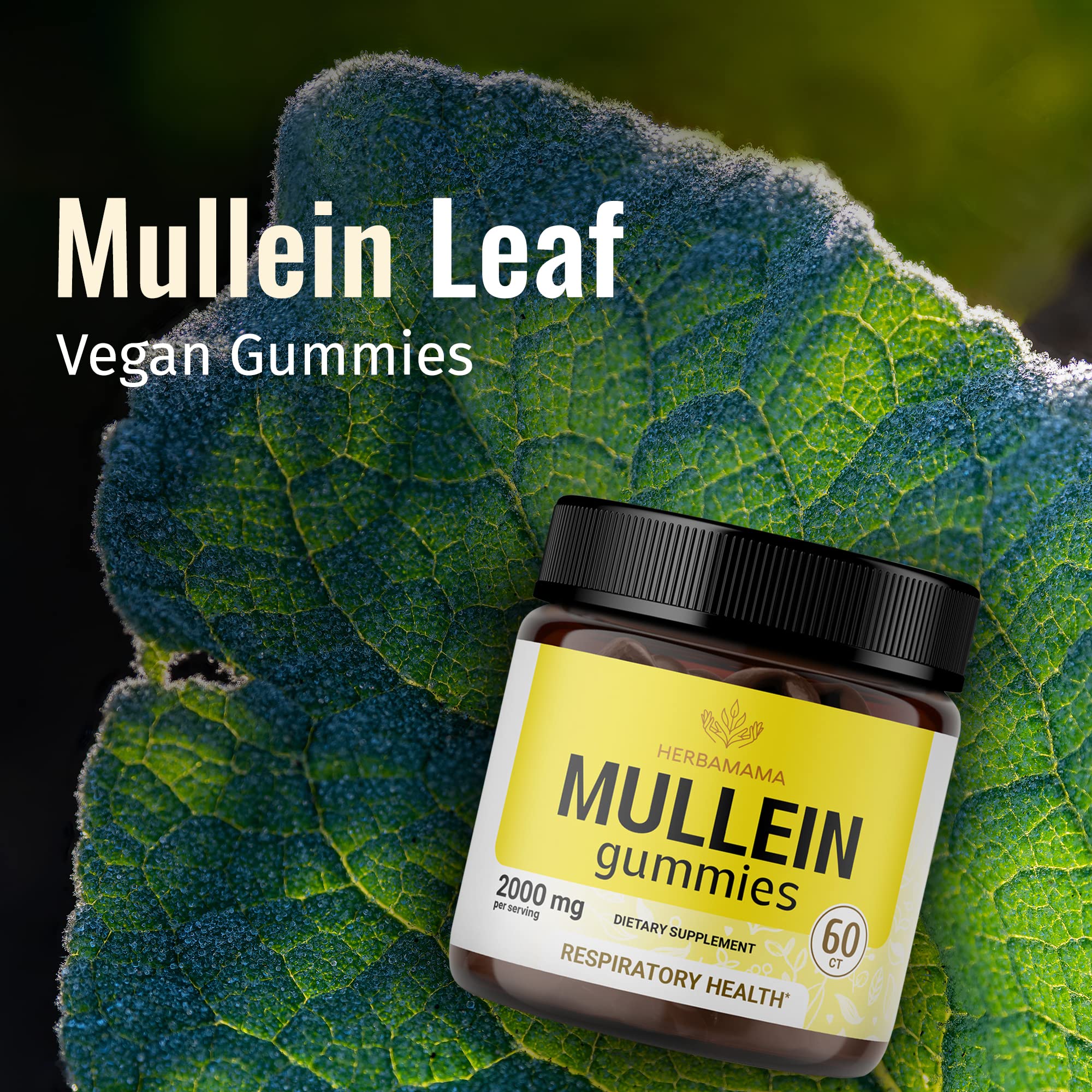 HERBAMAMA Mullein Gummies - Mullein Leaf Dietary Supplement for Respiratory HERBAMAMA buy supplements canada