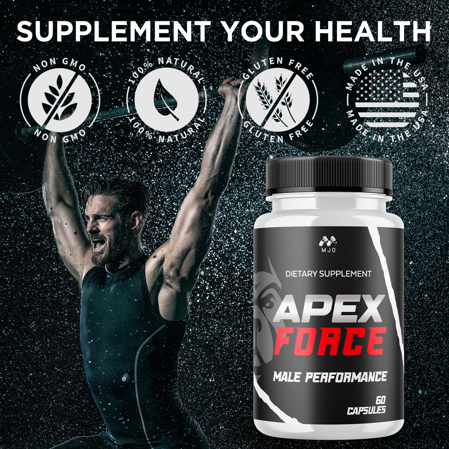 Apex Force Capsules, Official ApexForce Supplement Pills with All Natural Ingredients, Apex Force Maximum Strength Support with Premium Vitamins for Advanced Health & Overall Wellness (60 Capsules) MJO buy supplements canada