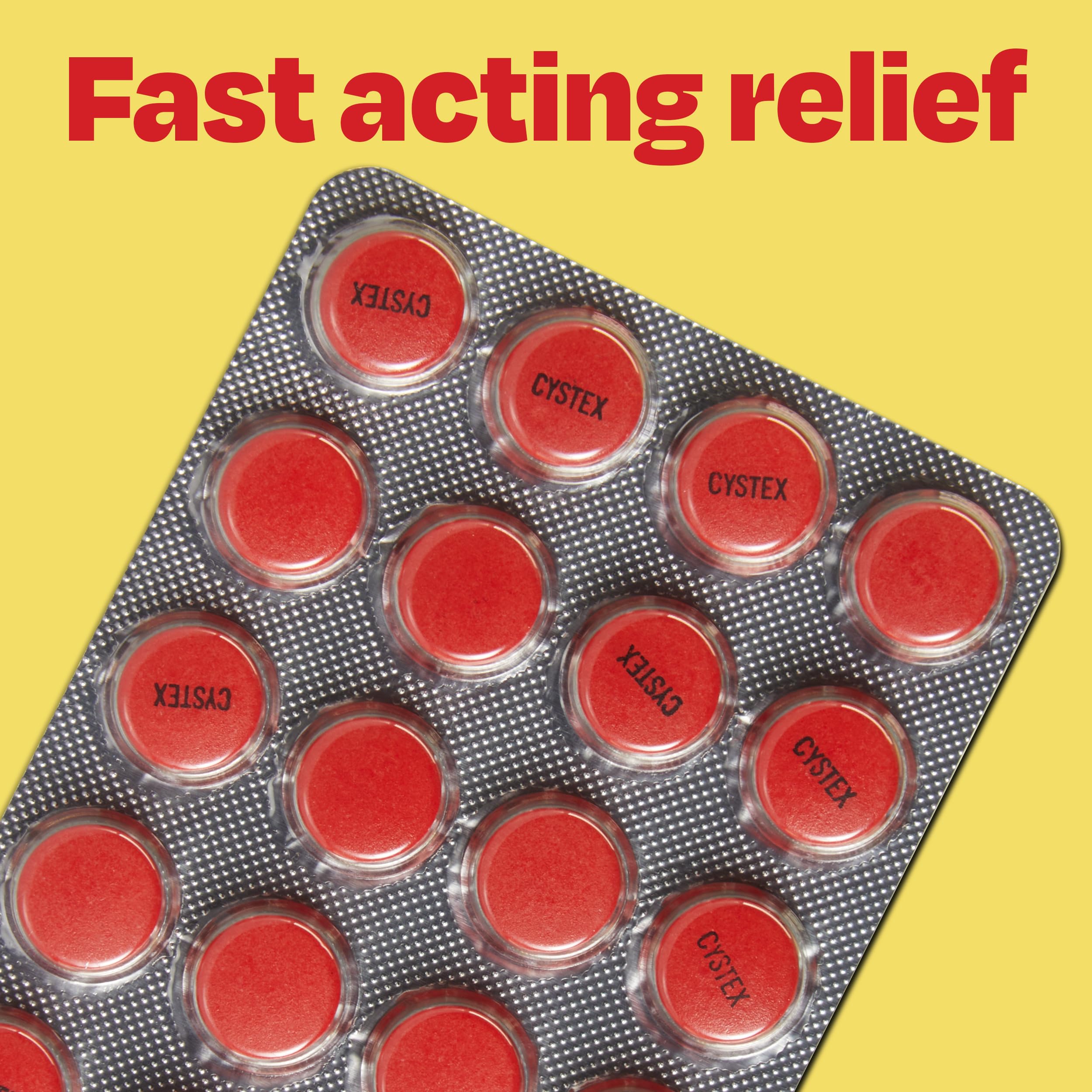 Cystex Dual-Action UTI Pain Relief & Prevention Tablets - 2-in-1 Formula Relieves Burning, Urgency, & Discomfort While Slowing Bacterial Growth - Non-Staining, Fast-Acting - 48-Count Cystex buy supplements canada