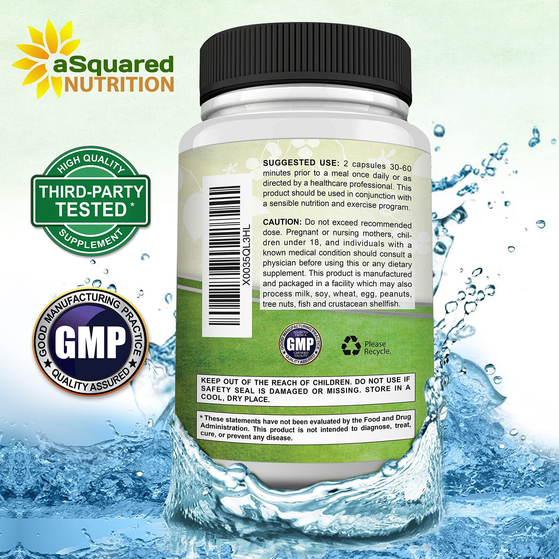 aSquared Nutrition Garcinia Cambogia 1600mg-180 Capsules-Natural Pure Extract Pills aSquared Nutrition buy supplements canada