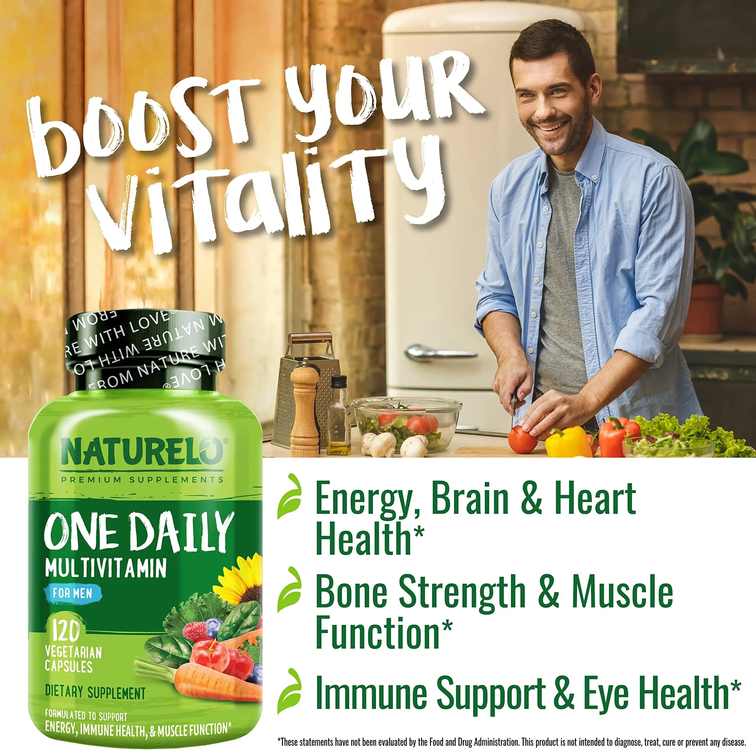 NATURELO One Daily Multivitamin for Men, 120 Vegetarian Capsules One Daily Multivitamin for Women NATURELO buy supplements canada