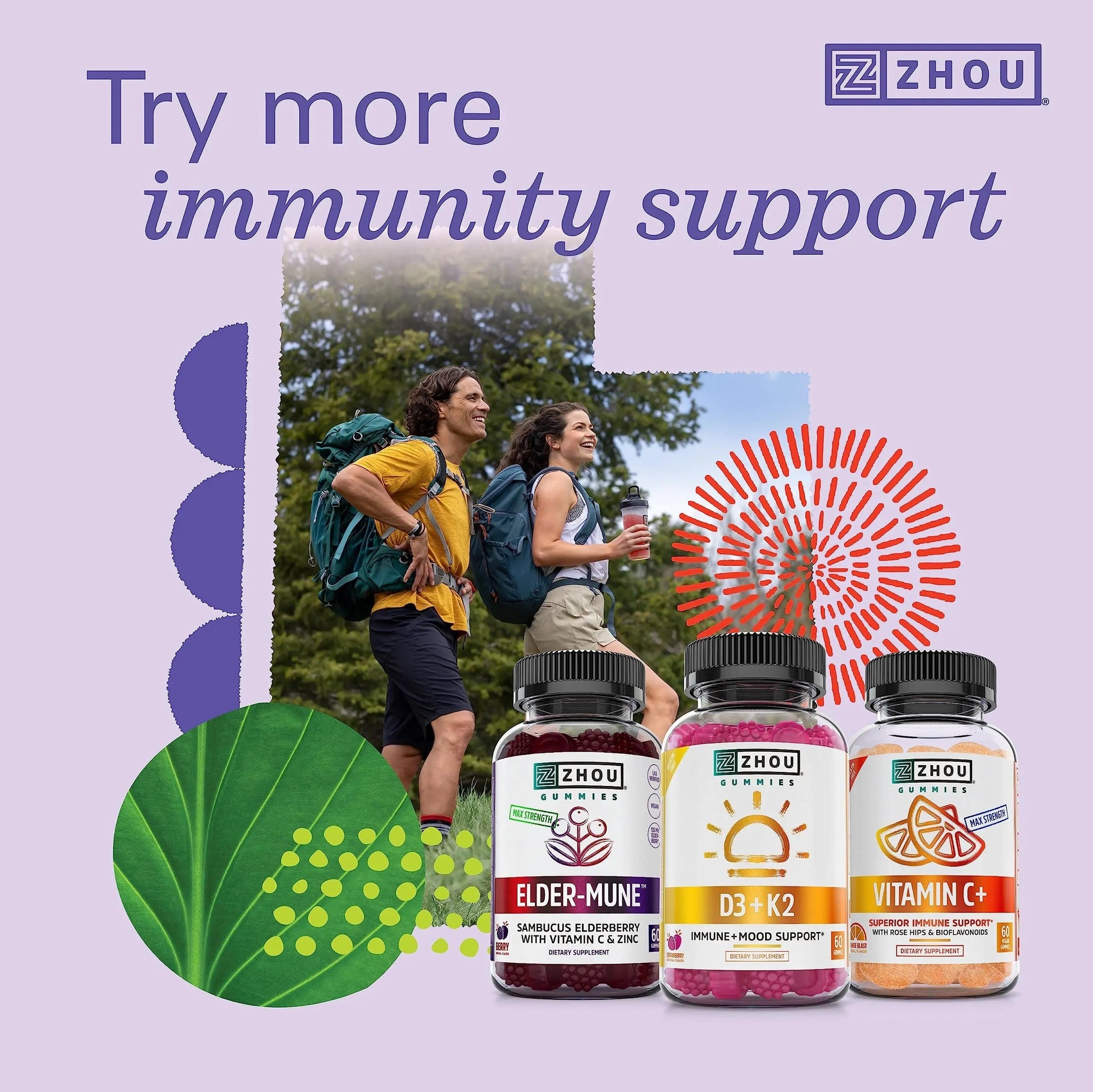 Zhou Daily Boost - Probiotic Multivitamin for Women & Men, Immune Support, Antioxidant & Eye Health Supplement with Vitamin A, Vitamin C ZHOU buy supplements canada