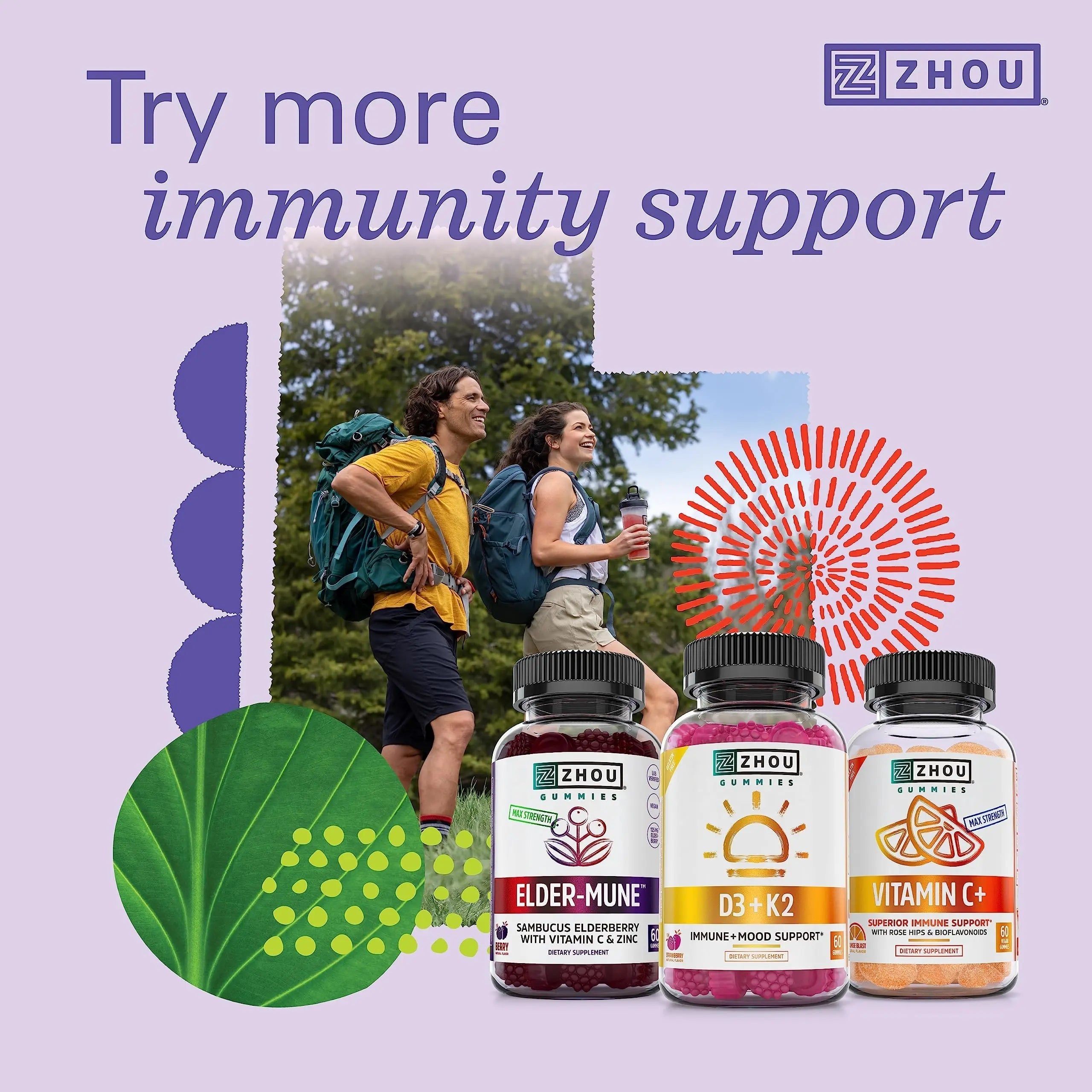 Zhou Daily Boost - Probiotic Multivitamin for Women & Men, Immune Support, Antioxidant & Eye Health Supplement with Vitamin A, Vitamin C ZHOU buy supplements canada
