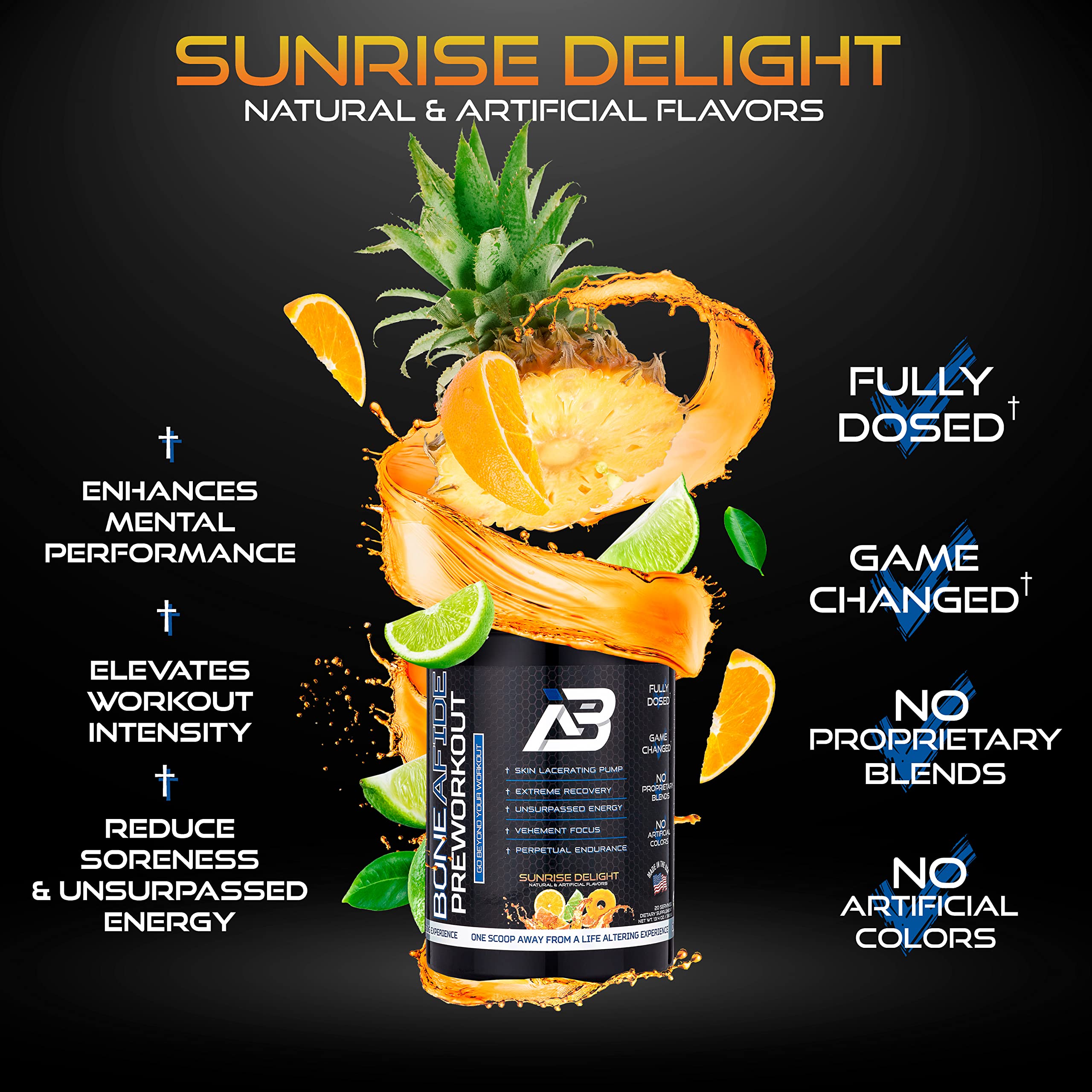 Boneafide Preworkout (Sunrise Delight) Boneafide Nutrition buy supplements canada