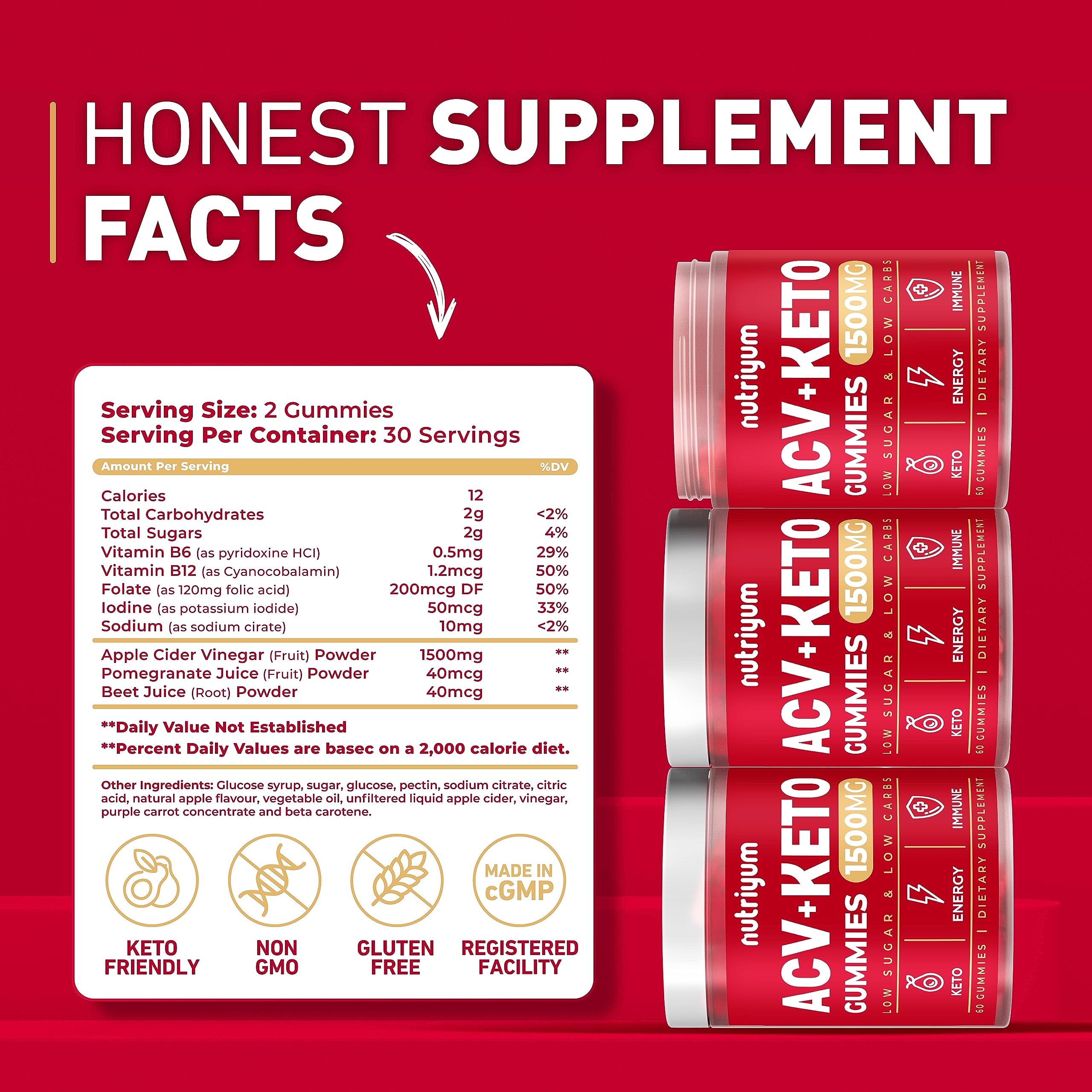 Keto ACV Gummies 1500 mg - Gelatin-Free Apple Cider Vinegar Gummies - Low Carbs XELAR buy supplements canada