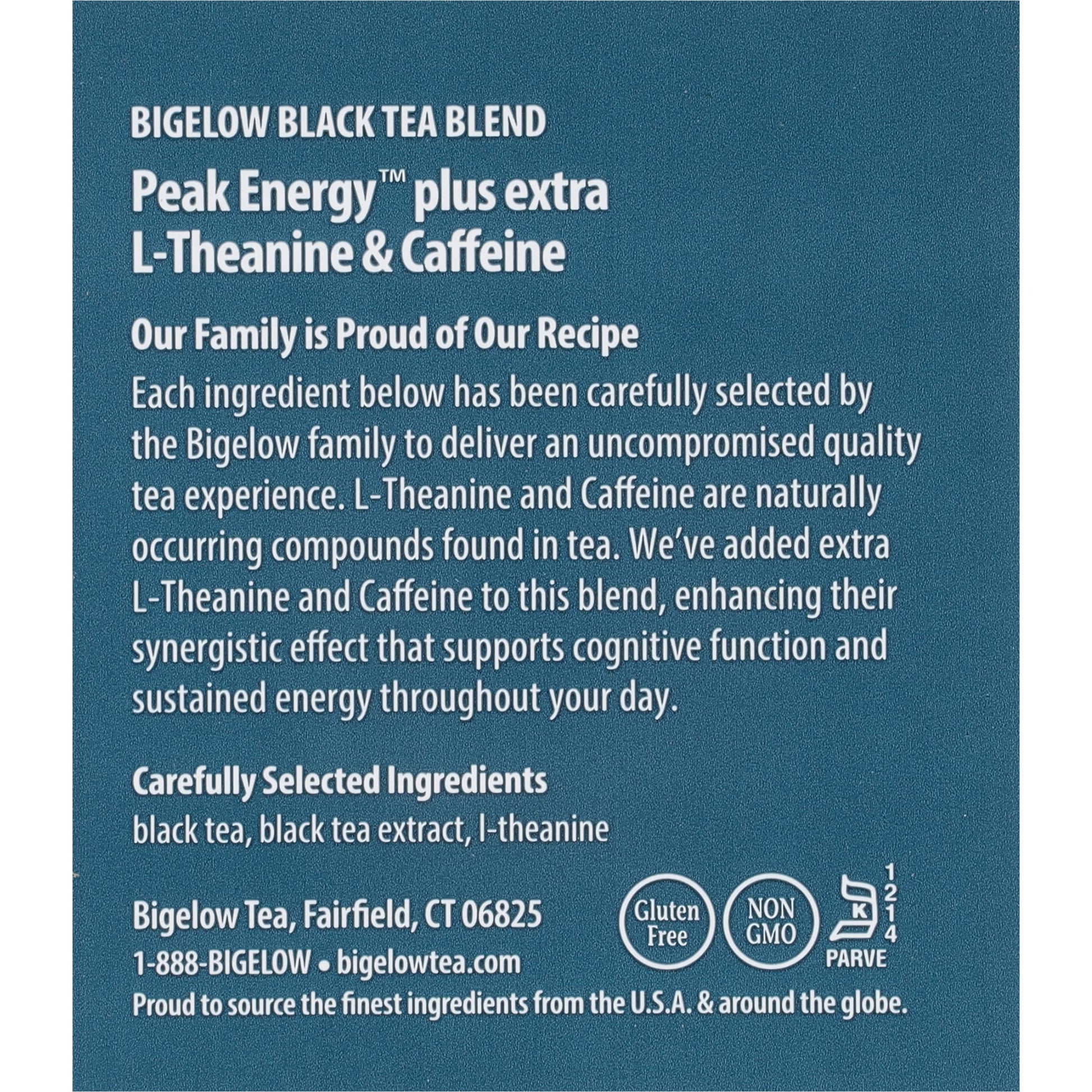 Bigelow Tea Peak Energy plus extra L-Theanine & Caffeine, 18 Count (Pack of 6), 108 Total Tea Bags Bigelow Tea buy supplements canada