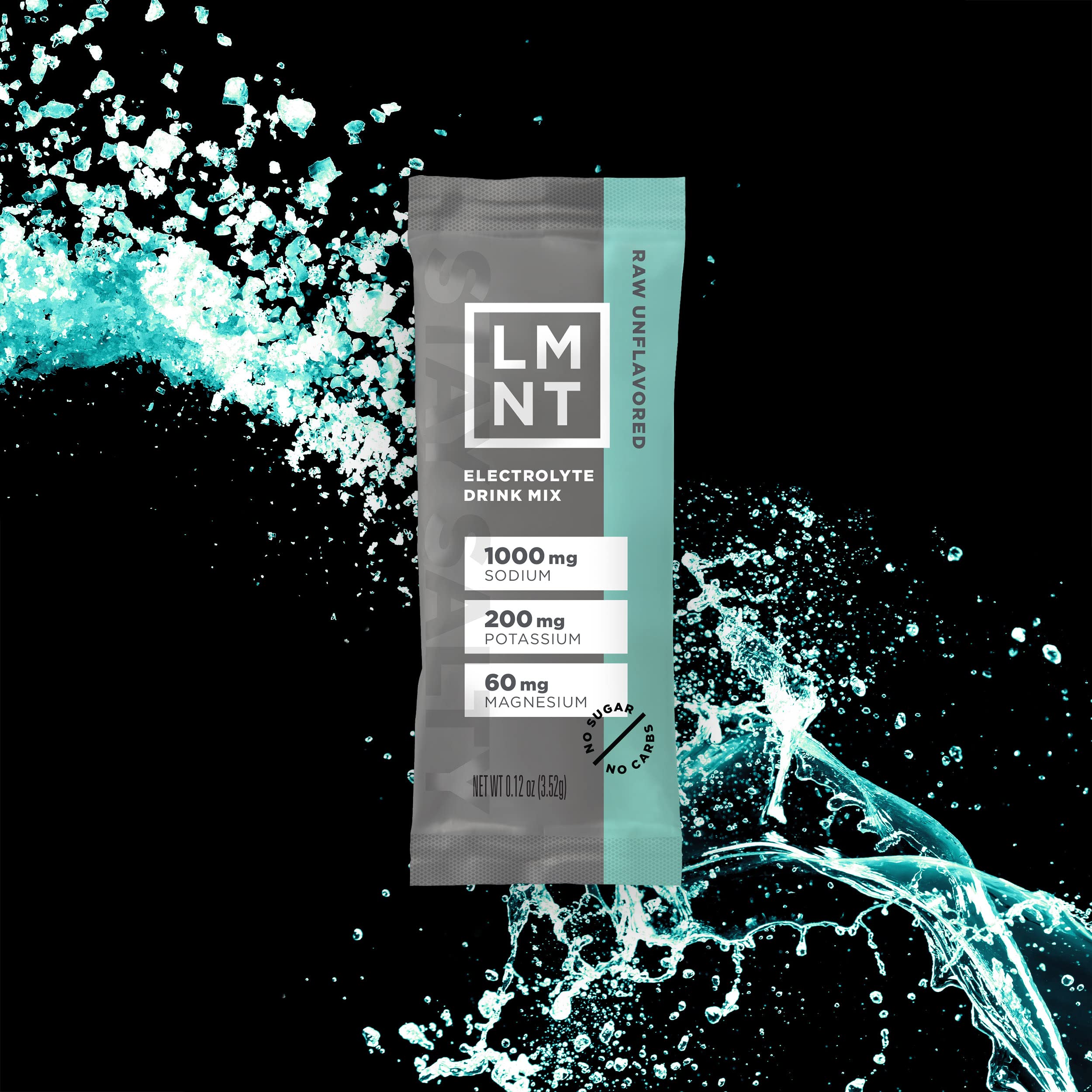 LMNT Zero-Sugar Electrolytes - Raw Unflavored Salt - Hydration Powder Packets Drink LMNT buy supplements canada