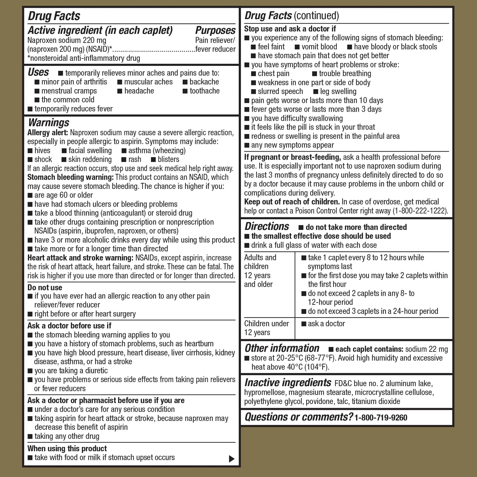 GoodSense Naproxen Sodium Tablets, 220 mg, 400 Count GoodSense buy supplements canada