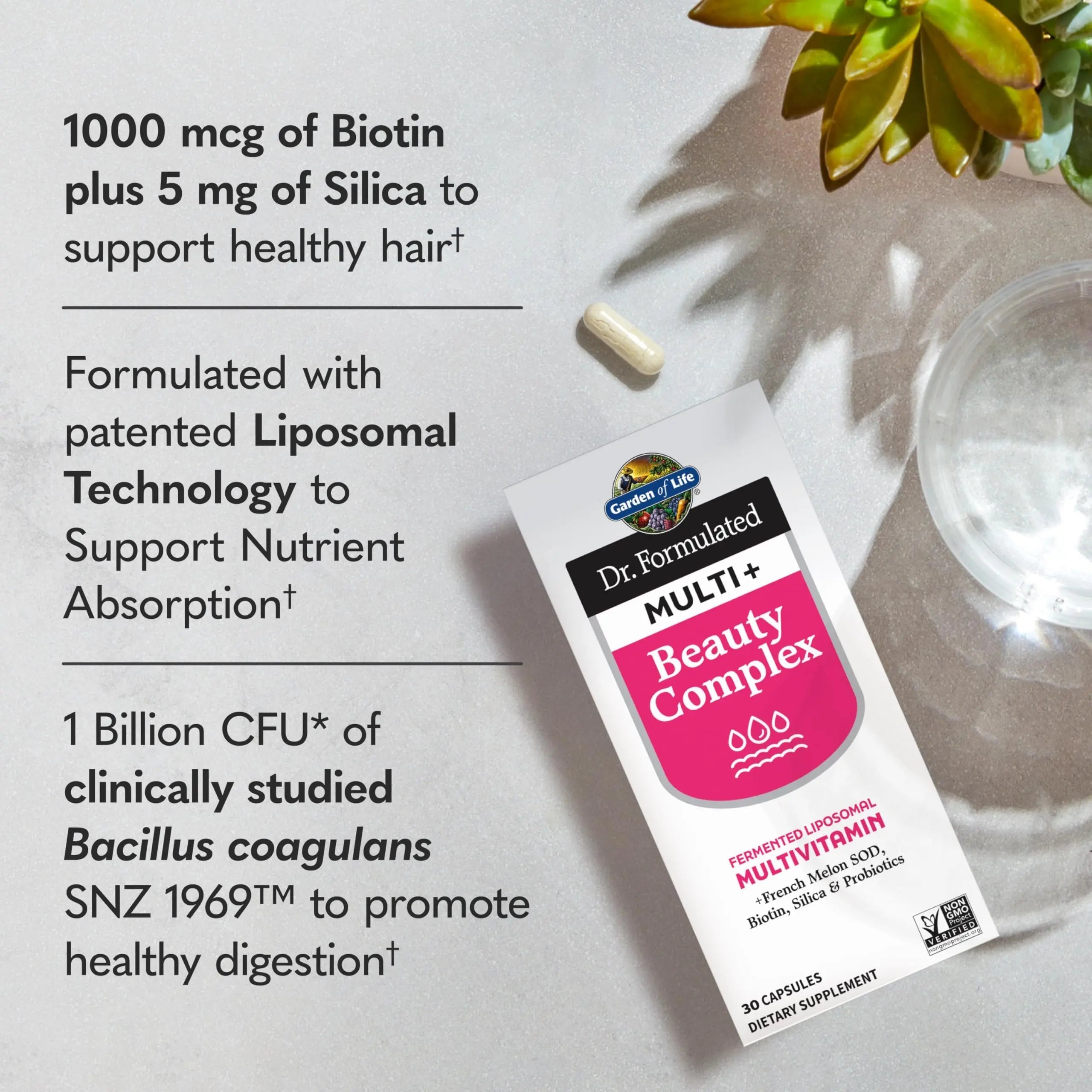 Garden of Life Dr Formulated Multi+ Beauty Complex Fermented Liposomal Multivitamin Plus Hair Skin and Nails Vitamins, French Melon SOD Garden of Life buy supplements canada