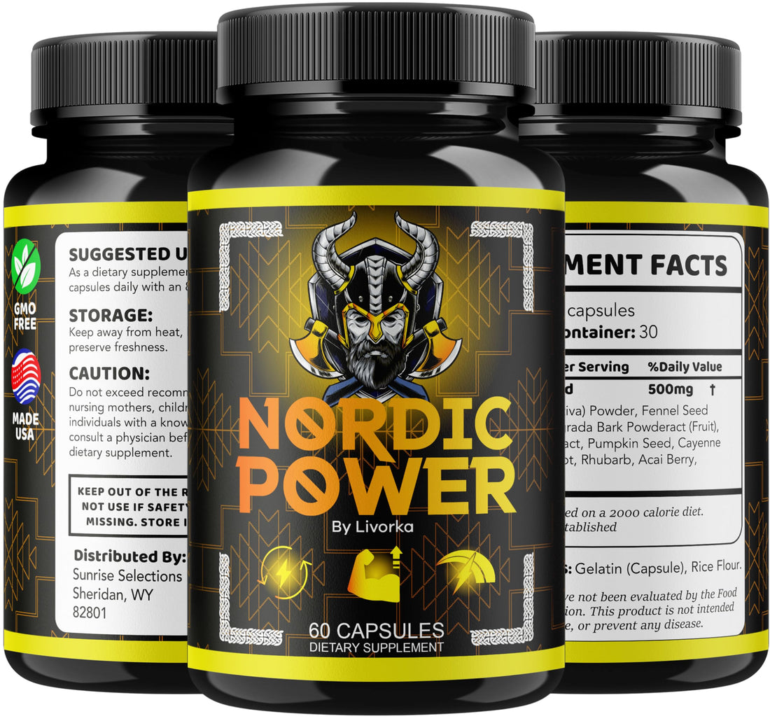(3 Pack) Nordic Power Capsules - Official Nordic Power for Men, Advanced Formula Nordic Power Pills for Men, All Natural Premium Supplement Support Nordic Power Review, 180 Capsules for 3 Months LIVORKA buy supplements canada