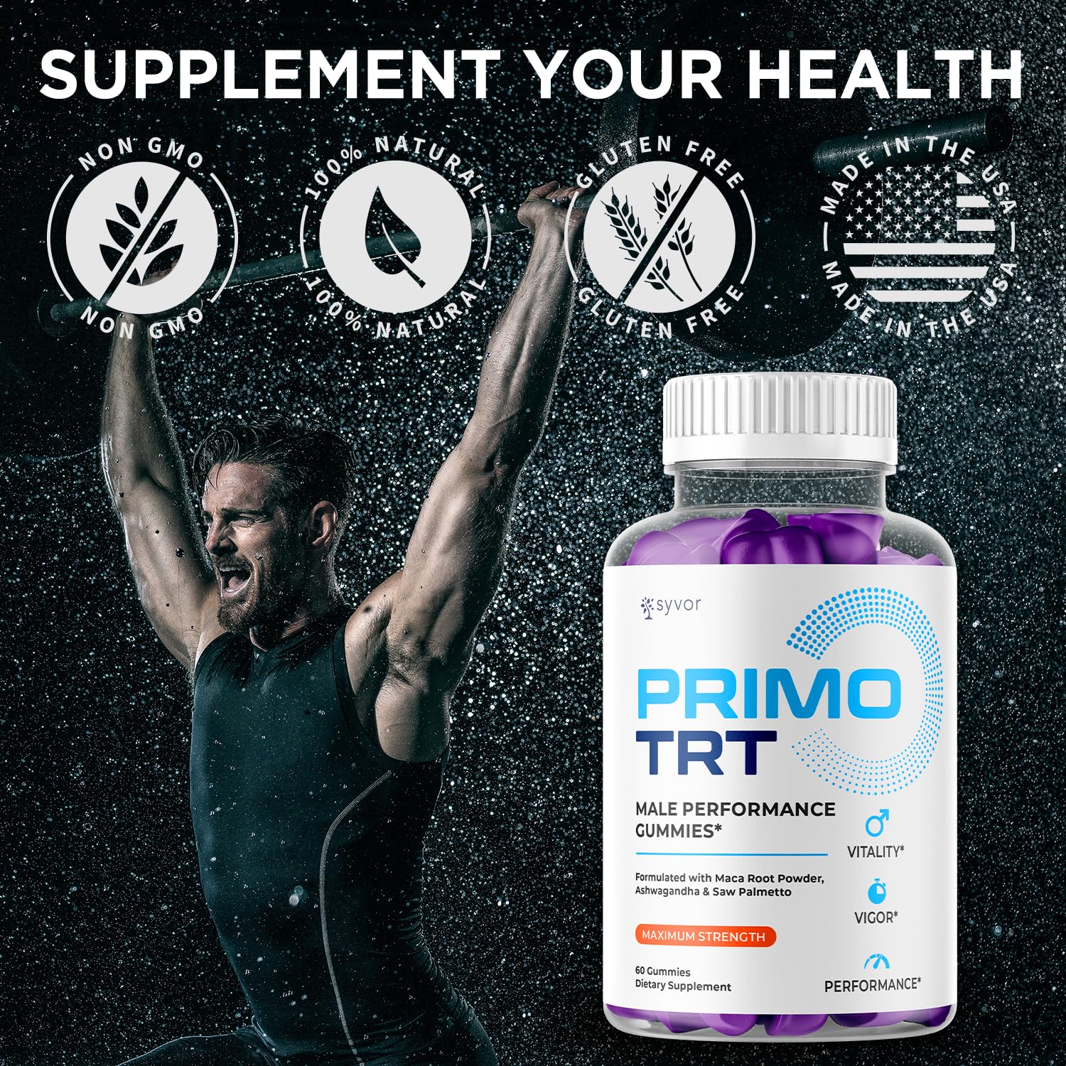 (2 Pack) Primo TRT Gummies for Men, Official Primo TRT Male Performance Gummys with Maximum Strength Ingredients, Advanced PrimoTRT Male Health Support Supplement with Premium Vitamins (120 Gummies) S.O Labs buy supplements canada