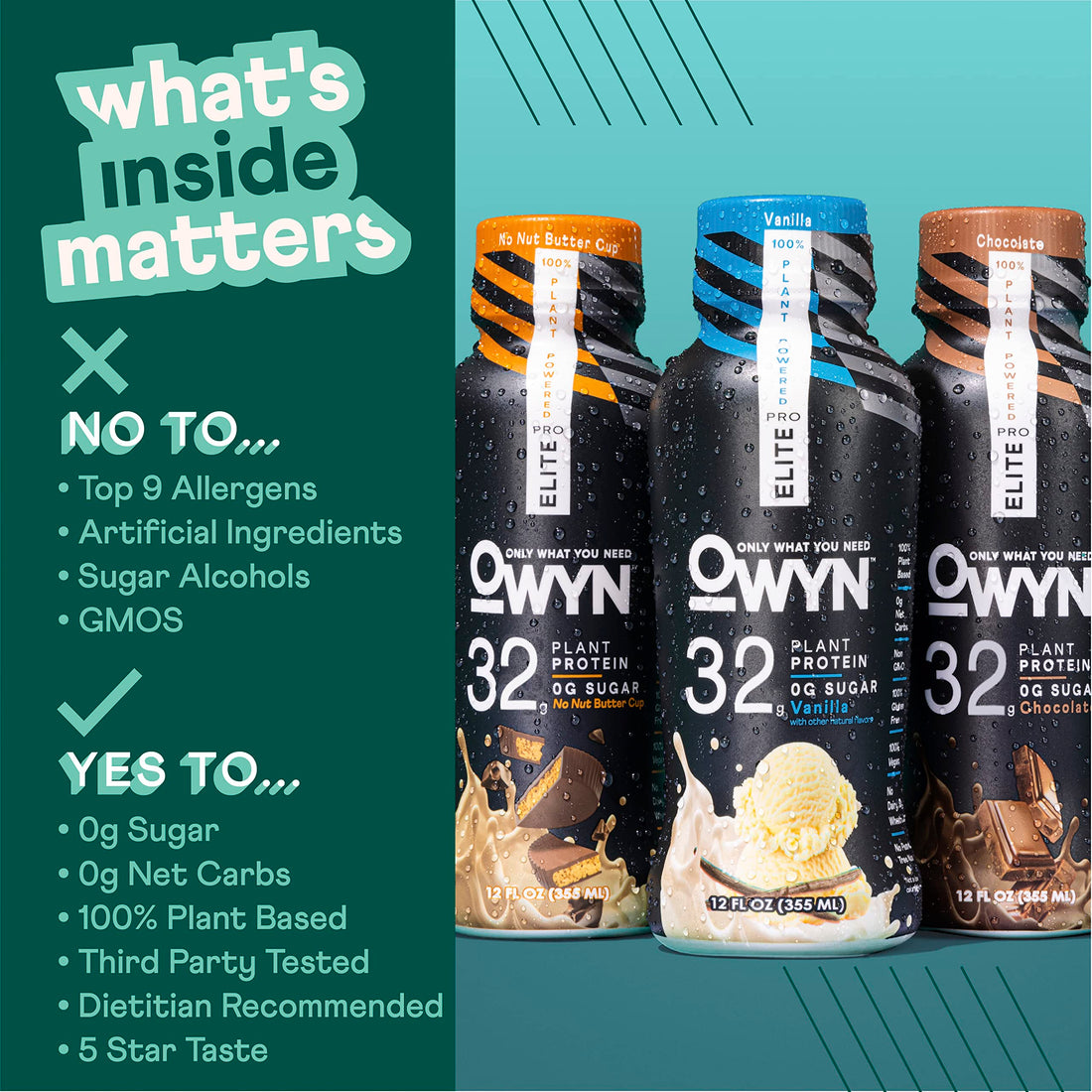 OWYN Only What You Need Pro Elite Vegan Plant Based High Protein Shake, Vanilla OWYN Only What You Need buy supplements canada
