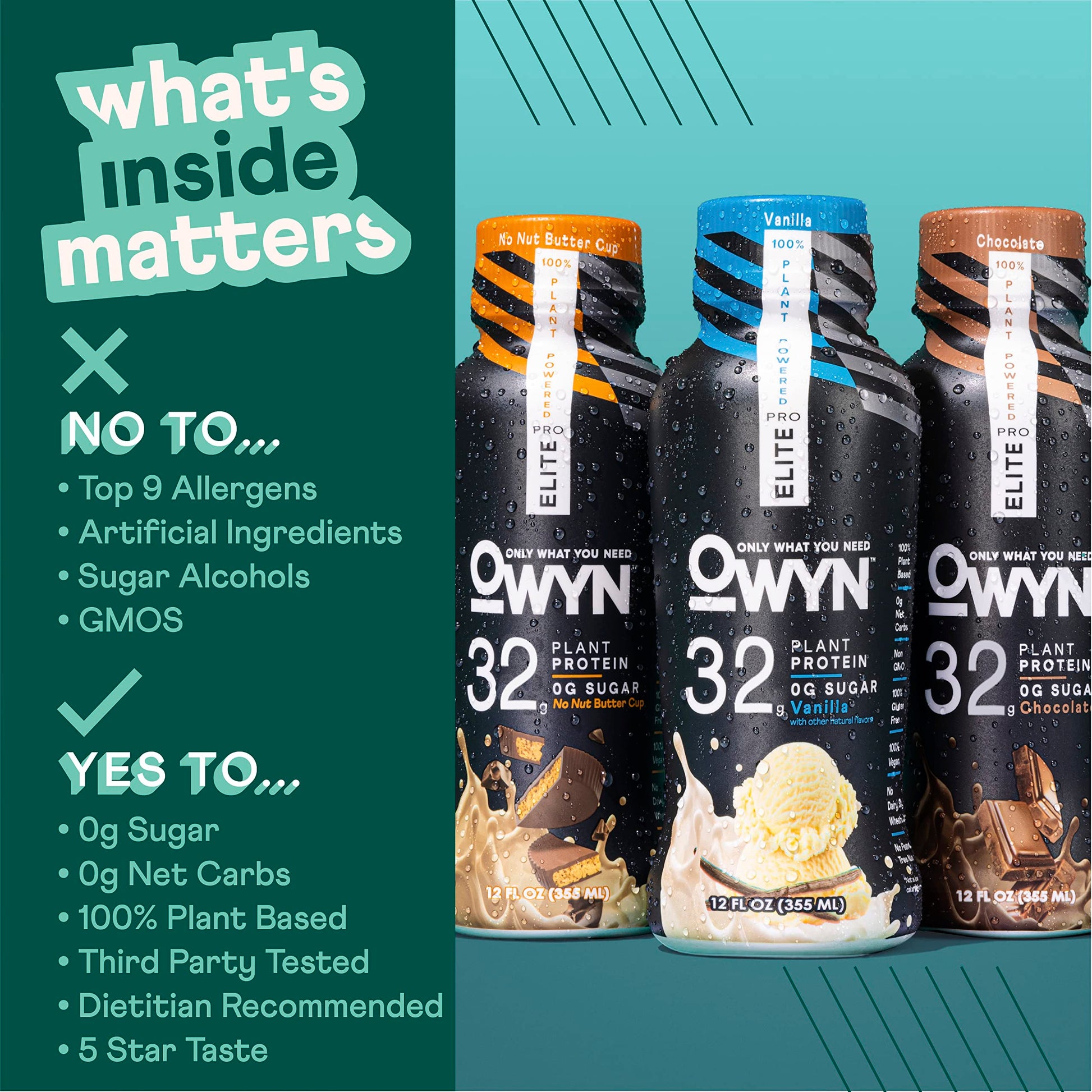 OWYN Only What You Need Pro Elite Vegan Plant Based High Protein Shake, Vanilla OWYN Only What You Need buy supplements canada