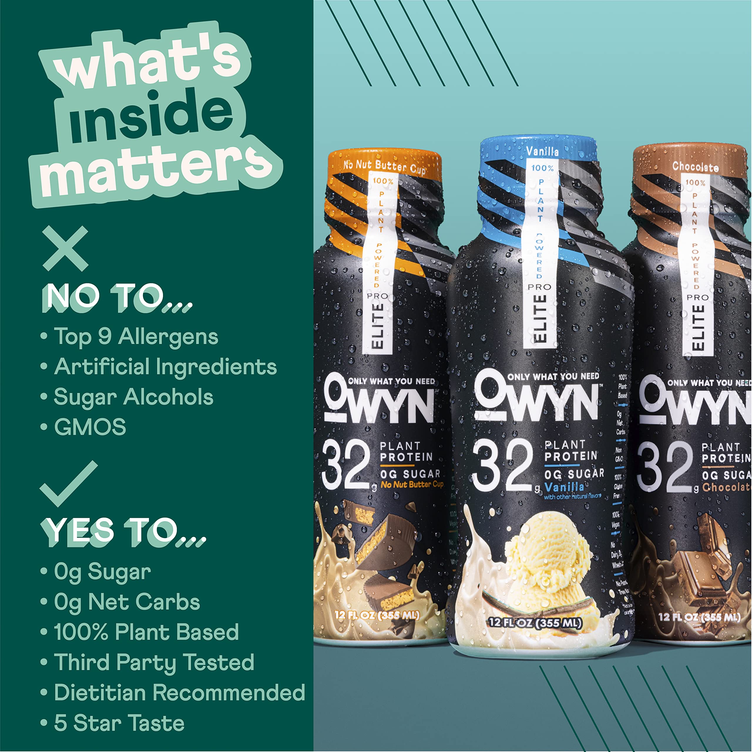 OWYN Only What You Need Pro Elite Vegan Plant Based High Protein Shake, Vanilla OWYN Only What You Need buy supplements canada