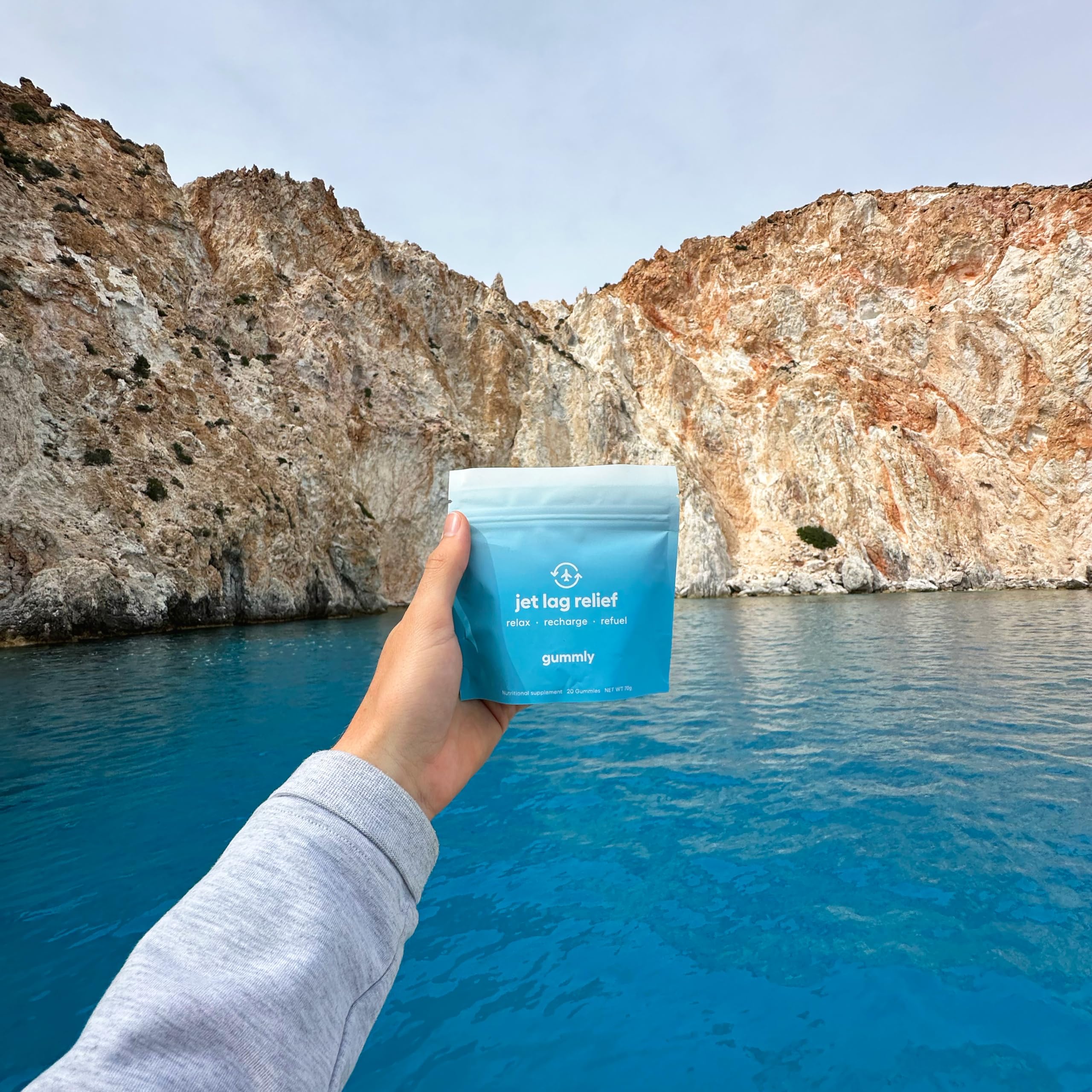 Jet Lag Remedy for Travel Gummies • No Jet Lag Pills Alternative • Travel Essentials • Support Adjustment to Time Zones and Circadian Rhythm • Delicious Tropical Berry Flavor • 20 Gummies 3-5 Trips Gummly buy supplements canada