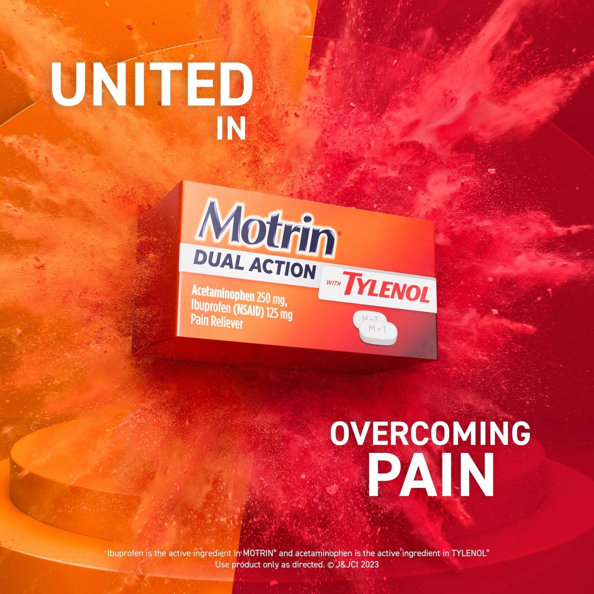 Motrin Dual Action with Tylenol, Ibuprofen & Acetaminophen Fast-Acting Dual Action Pain Reliever for Minor Aches & Pains, Ibuprofen (NSAID) 125 mg & Acetaminophen 250 mg, 120 ct Motrin buy supplements canada