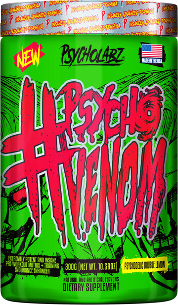 Psycholabz Pre Treino Psycho Venom 300g - Double Lemon Sabor Limão Psycholabz buy supplements canada