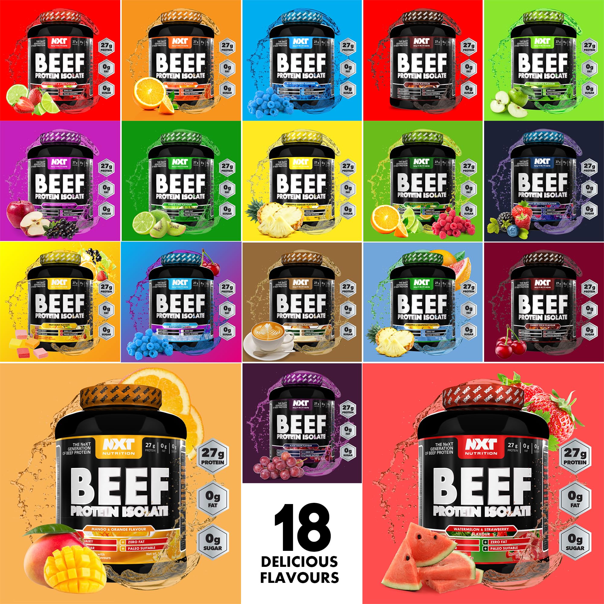 NXT Nutrition Beef Protein Isolate Powder - Protein Powder High in Natural Amino Acids NXT Nutrition buy supplements canada
