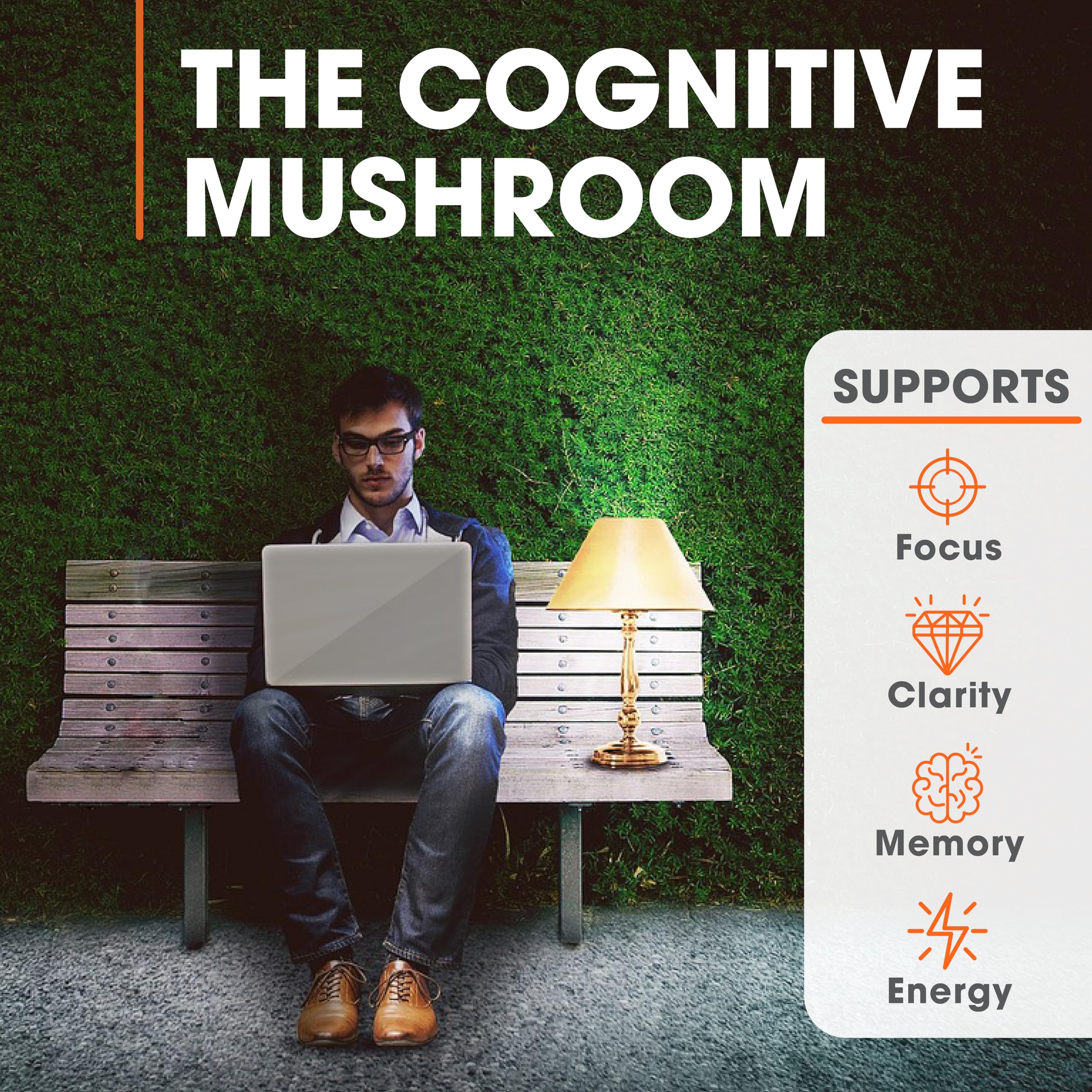 Genius Lions Mane Supplement Capsules - Organic Nootropic Supplement, 1200mg per The Genius Brand buy supplements canada