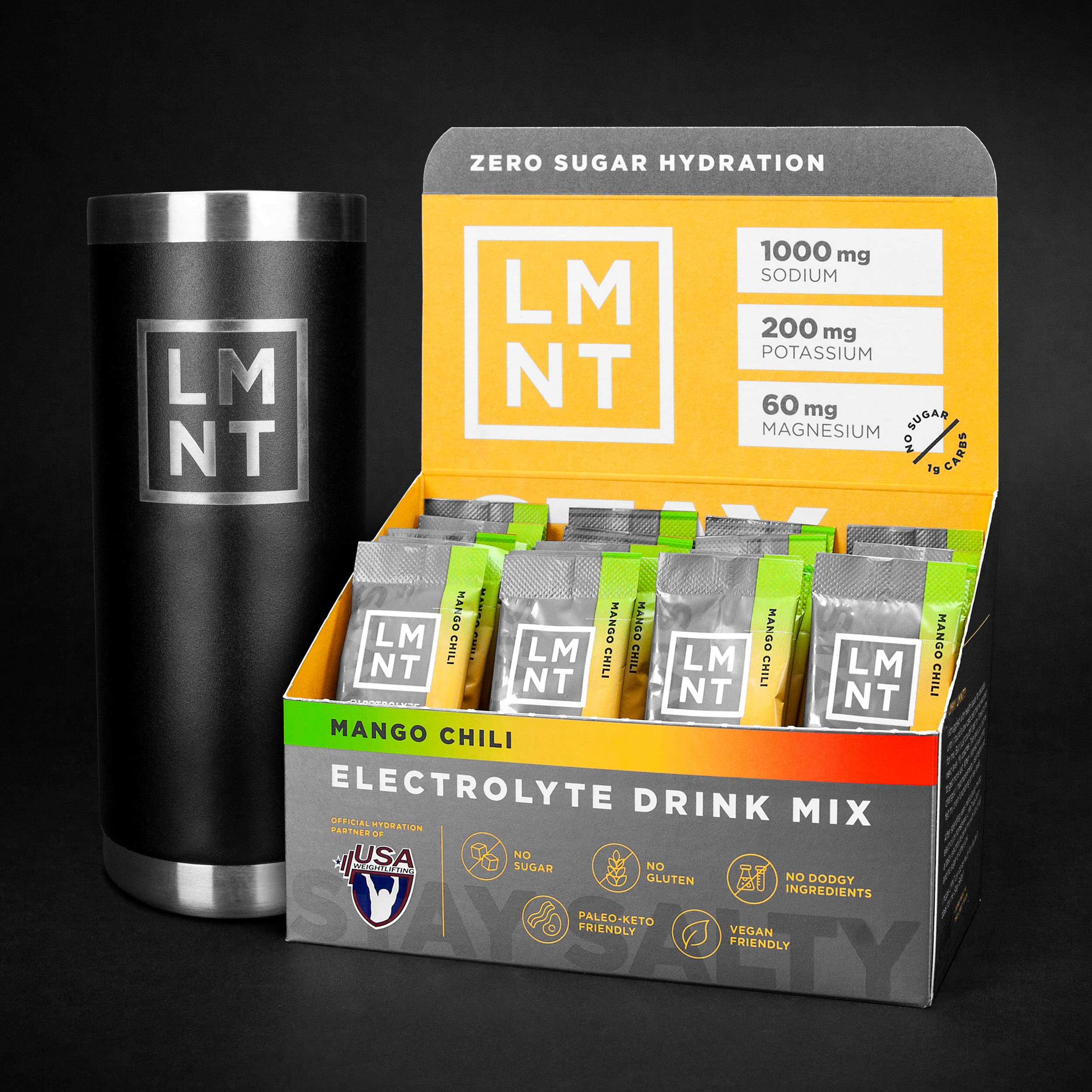 LMNT Keto Electrolyte Powder Packets | Paleo Hydration Powder | No Sugar, No Artificial LMNT ELEMENTAL LABS buy supplements canada