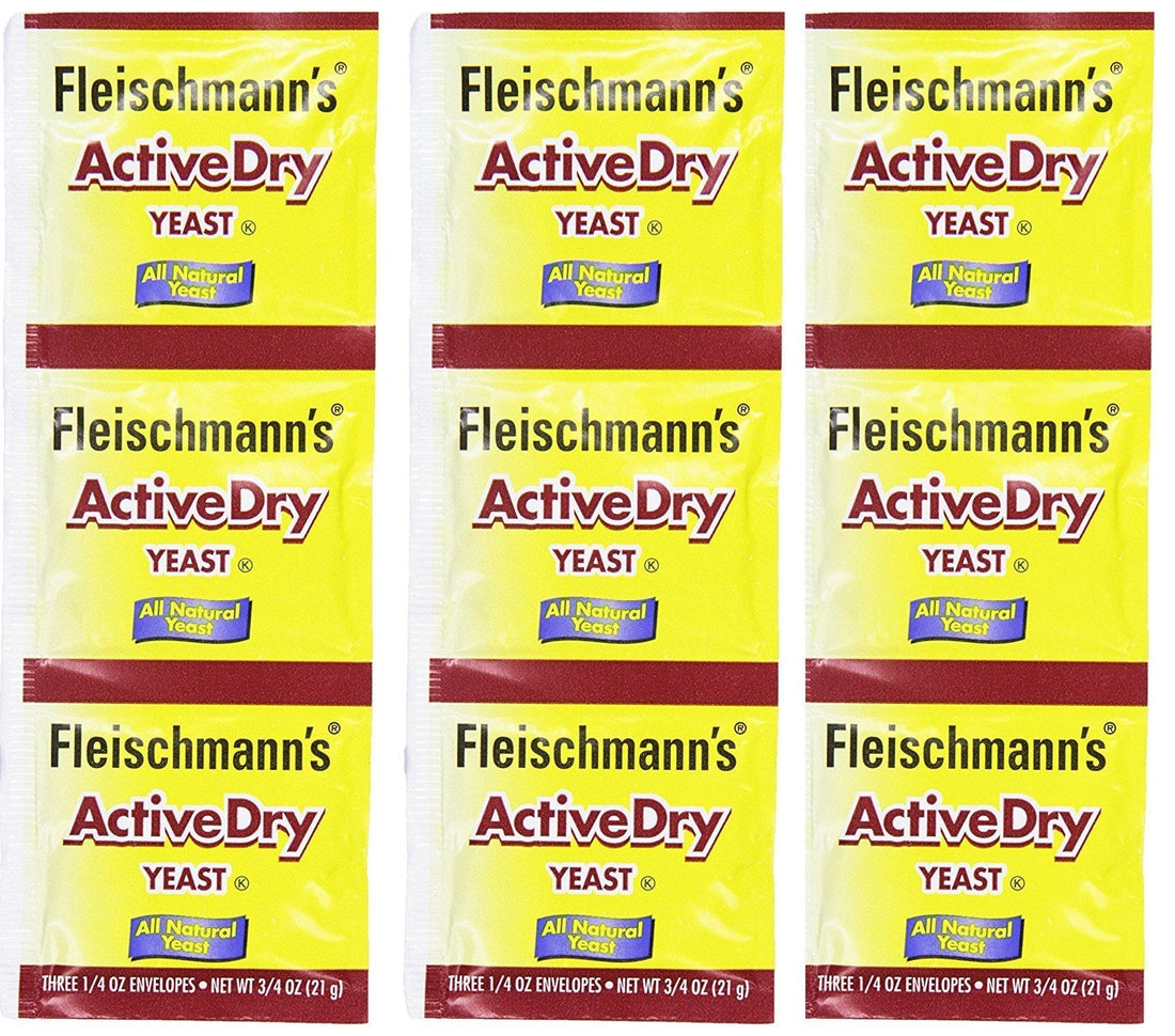 3 set Active Dry Yeast,0.25 Ounce, 9 Count Fleischmann's SALUTE buy supplements canada
