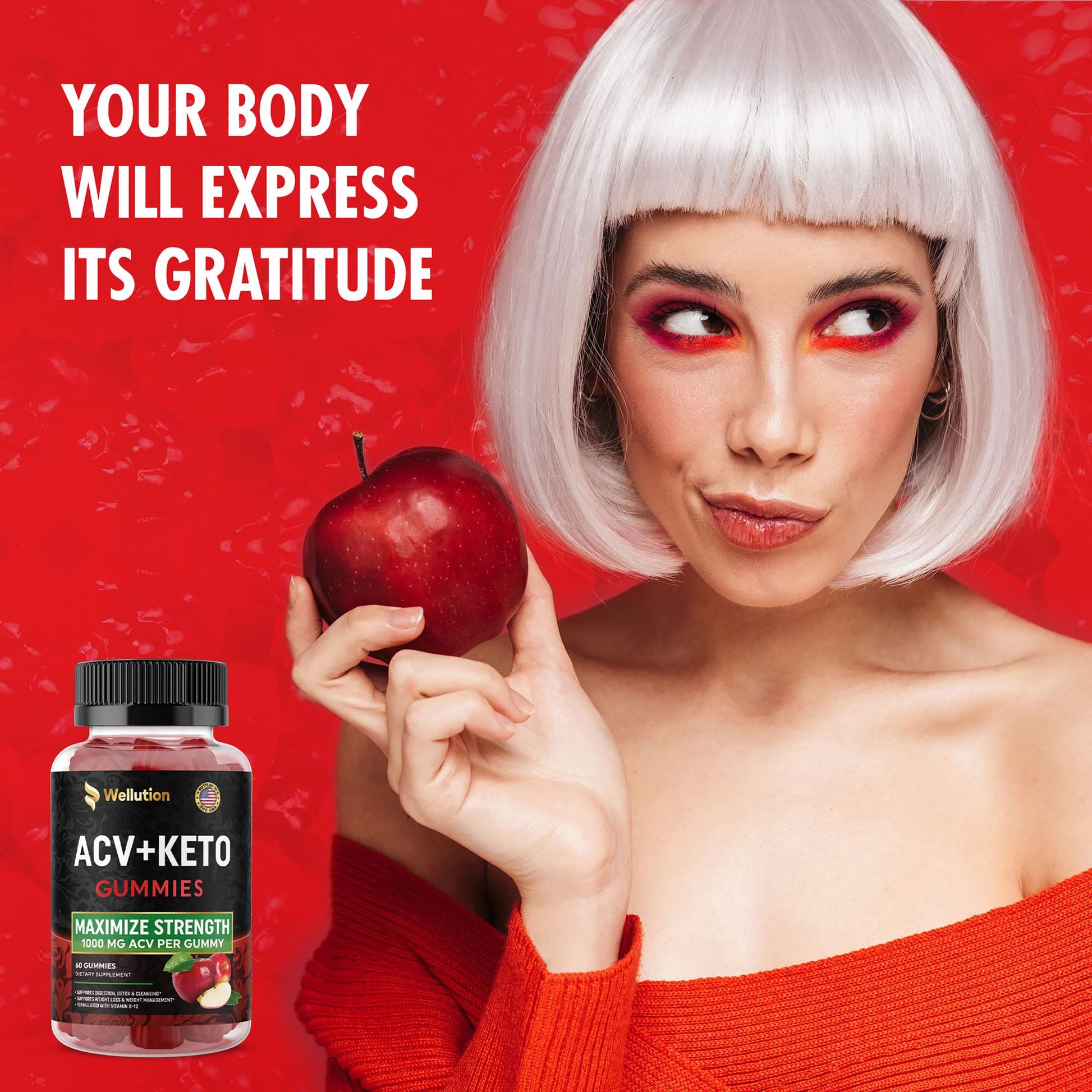 WELLUTION (2 Pack Gummies Apple Cider Vinegar - Formulated to Support Healthy Weight WELLUTION buy supplements canada