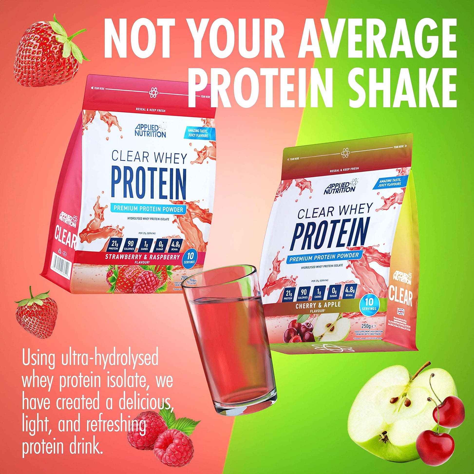 Applied Nutrition Clear Whey Isolate - Whey Protein Isolate, Refreshing High Protein Powder Applied Nutrition buy supplements canada
