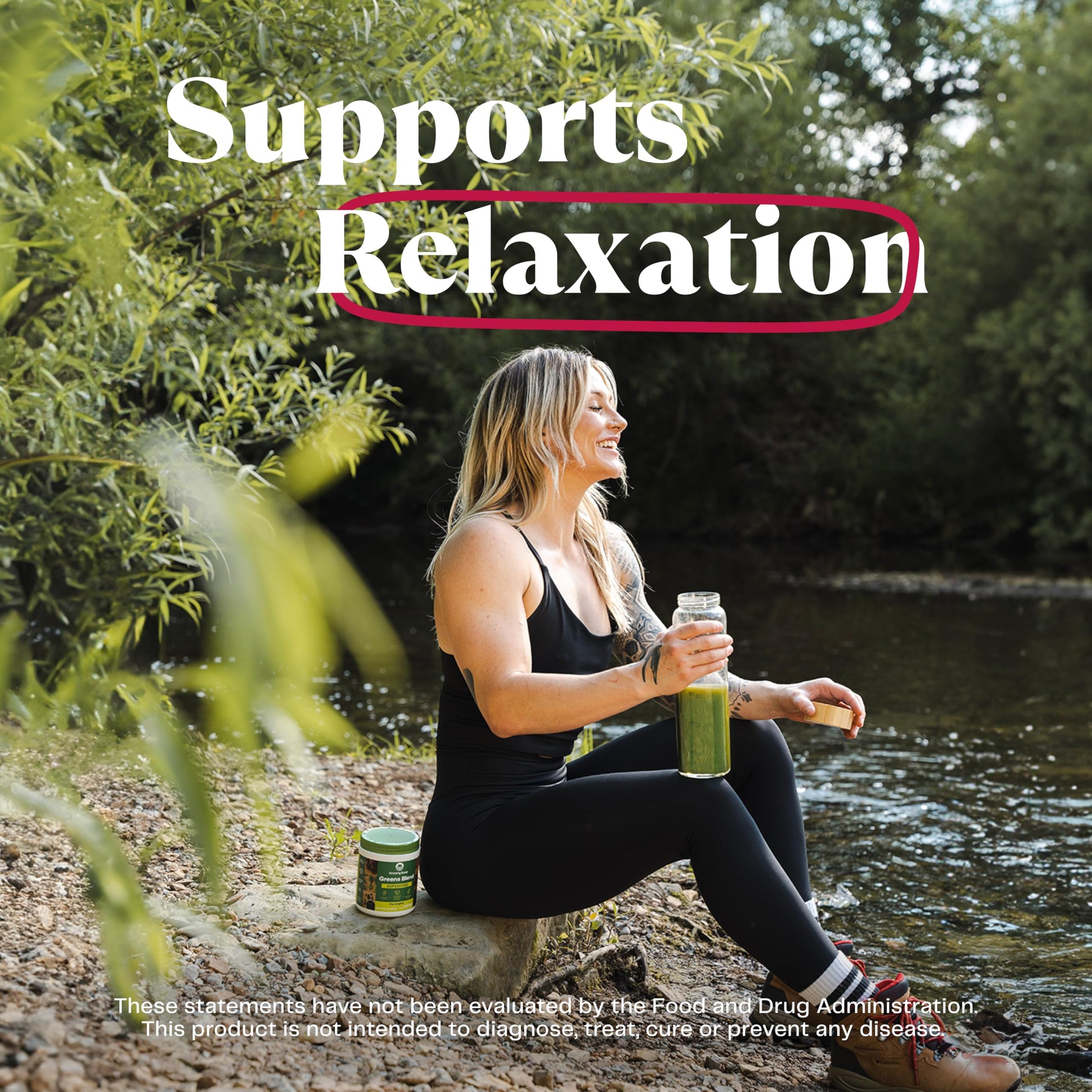 Amazing Grass Greens Blend Mood: Super Greens Powder Smoothie Mix for Mood, Relaxat Amazing Grass buy supplements canada