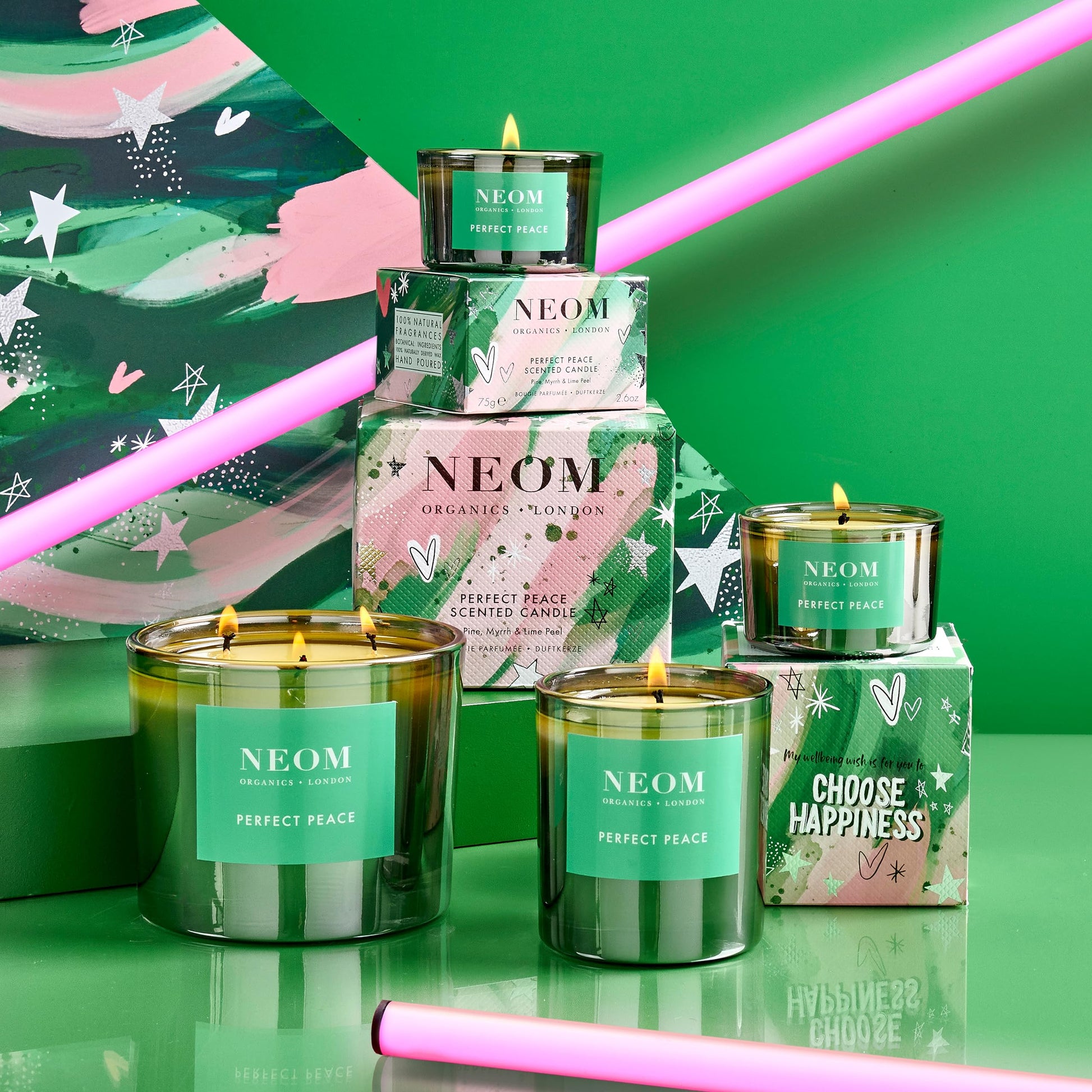 NEOM- Perfect Peace Luxury Scented Candle | Pine, Myrrh & Lime Peel | Christmas Gift… (1 Wick) Neom buy supplements canada
