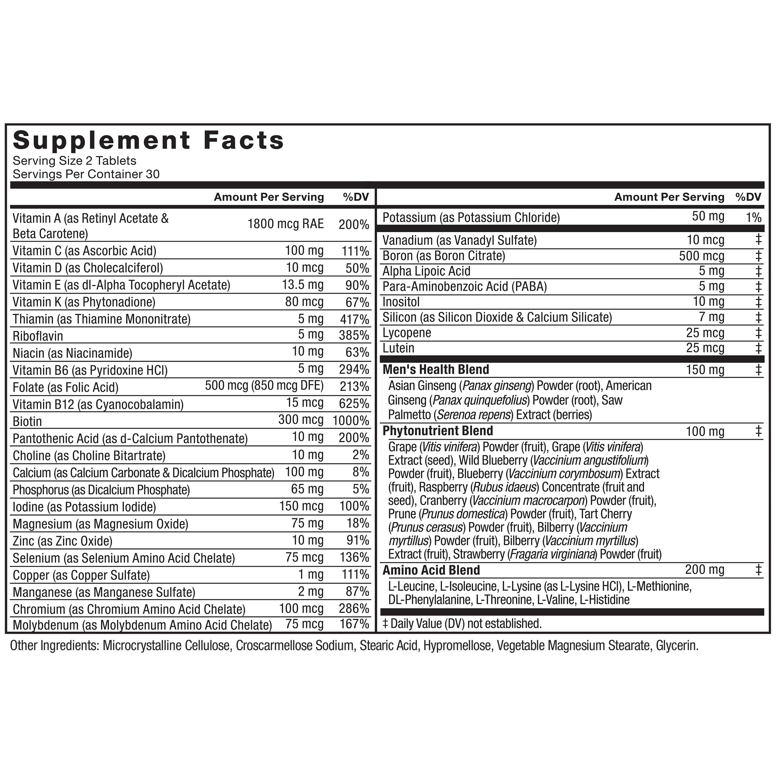 Force Factor Men’s Multivitamins, Multivitamin for Men Plus Amino Acids Supplement with 27 Vitamins and Minerals, and Phytonutrients to Support Energy, and Immunity, 60 Tablets Force Factor buy supplements canada