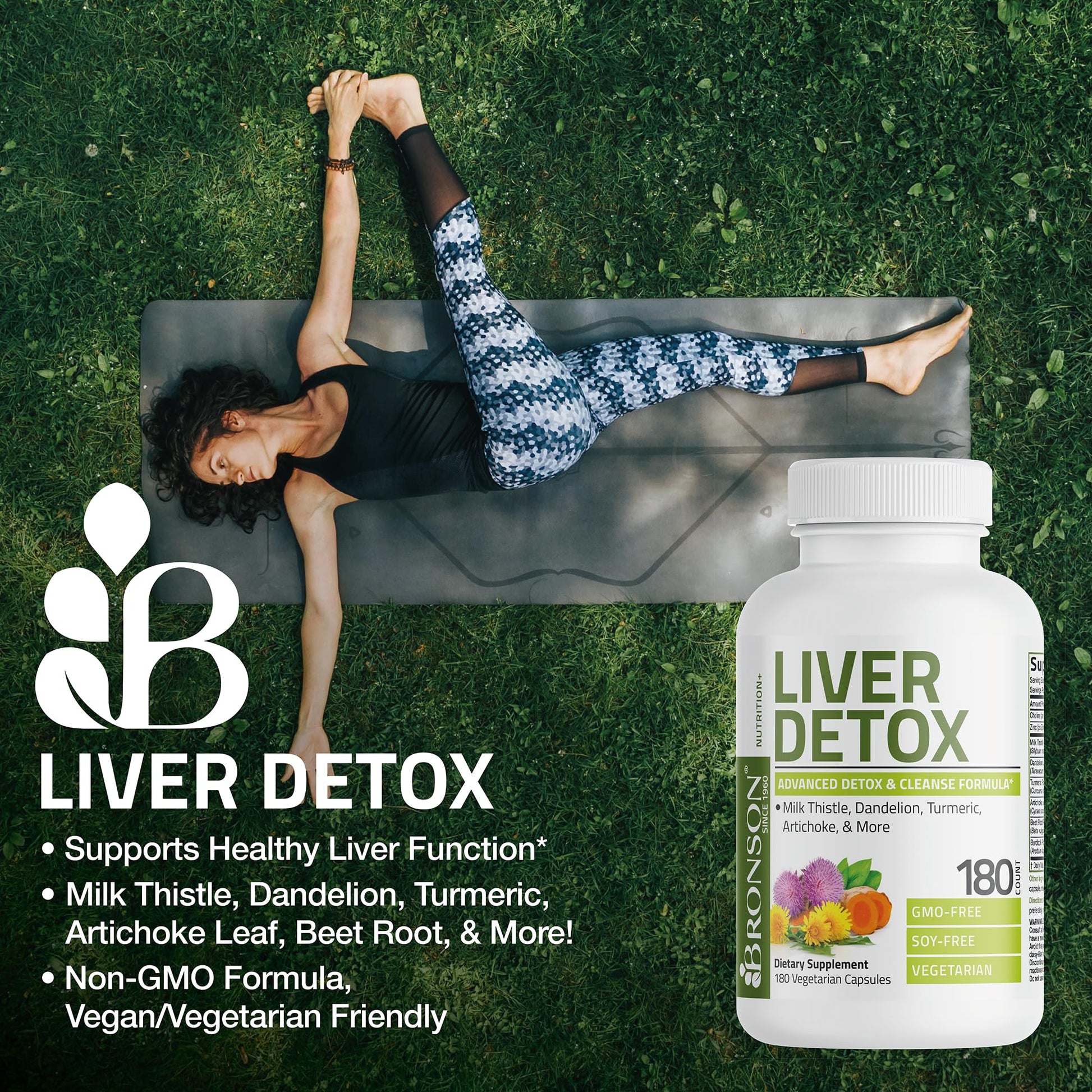Bronson Liver Detox Advanced Detox & Cleansing Formula Supports Health Liver Function with Milk Thistle, Dandelion Extract, Turmeric, Artichoke Leaf & More Bronson buy supplements canada