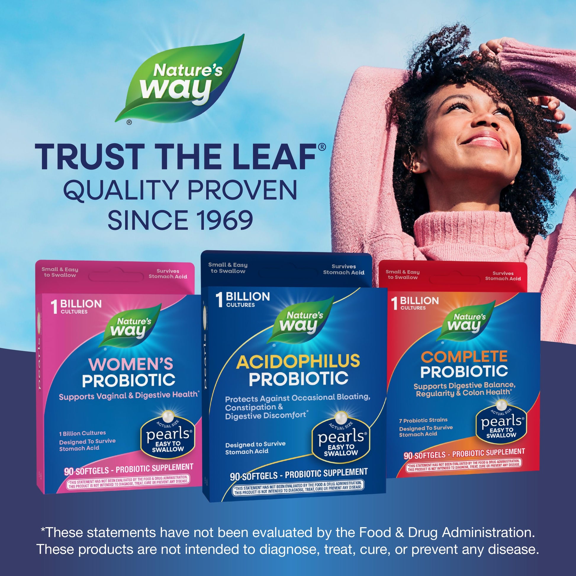 Probiotic Pearls Acidophilus Once Daily Probiotic Supplement, 1 Billion Live Cultures, Survives Stomach Acid, No Refrigeration, 90 Softgels Nature's Way buy supplements canada