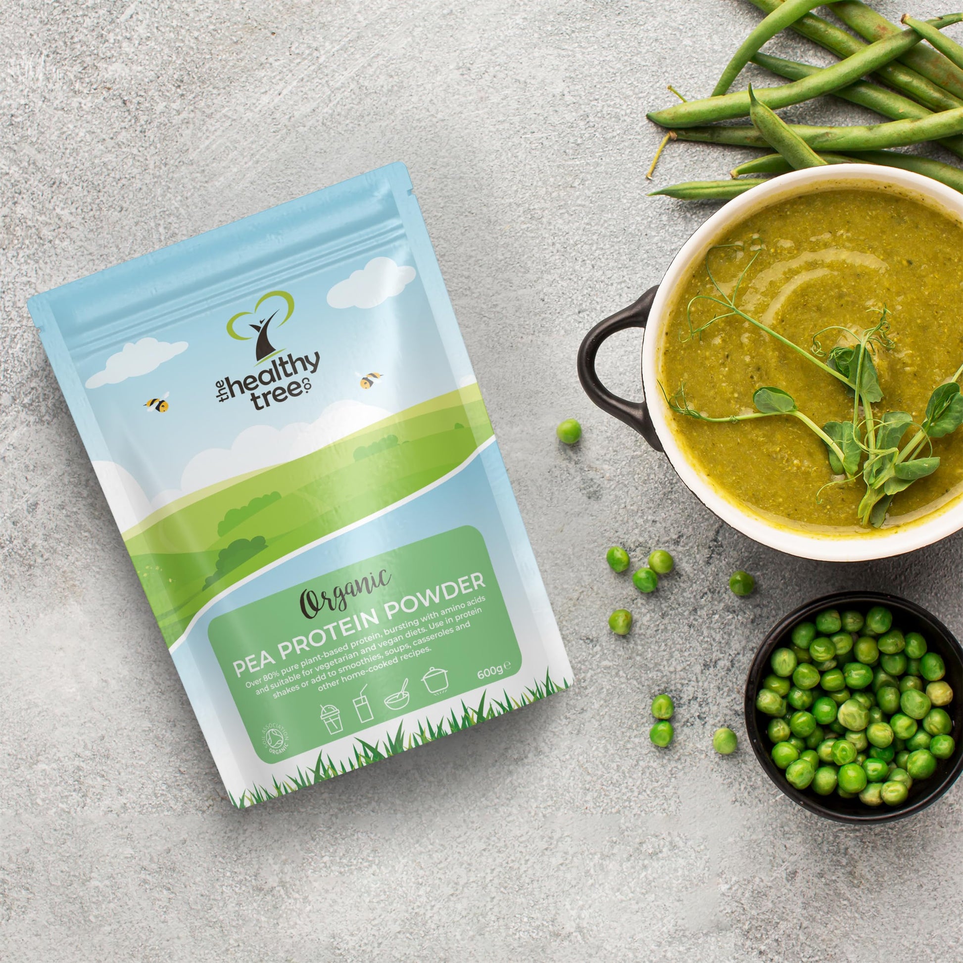 Organic Pea Protein Powder - European Vegan Protein Powder by TheHealthyTree Company TheHealthyTree Company buy supplements canada