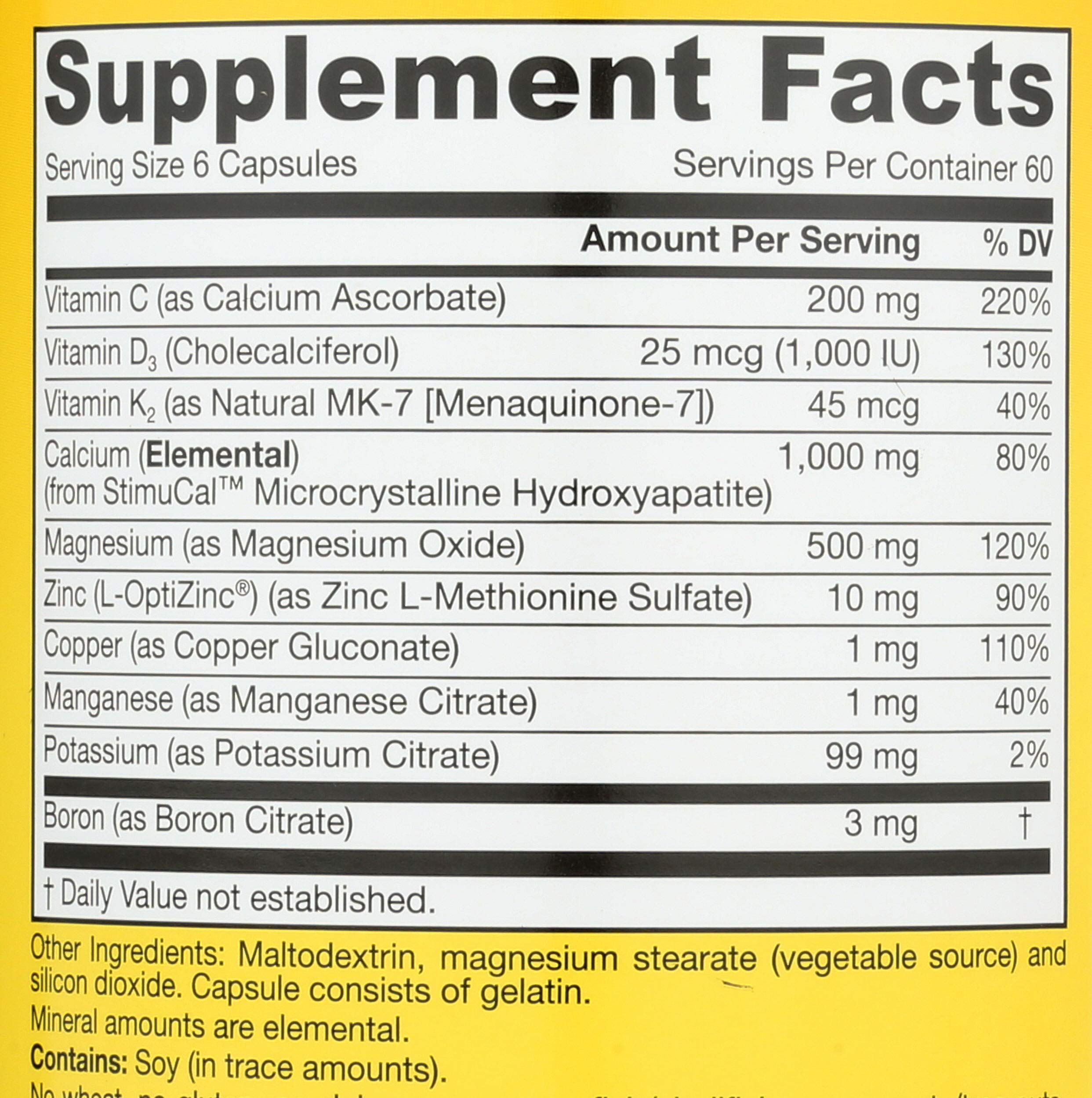 Jarrow Formulas BoneUp for Bone Density - Vitamin D3 and K2, Calcium Support, 360 Capsules, Promotes Skeletal Nutrition, Up to 60 Days Supply Jarrow Formulas buy supplements canada