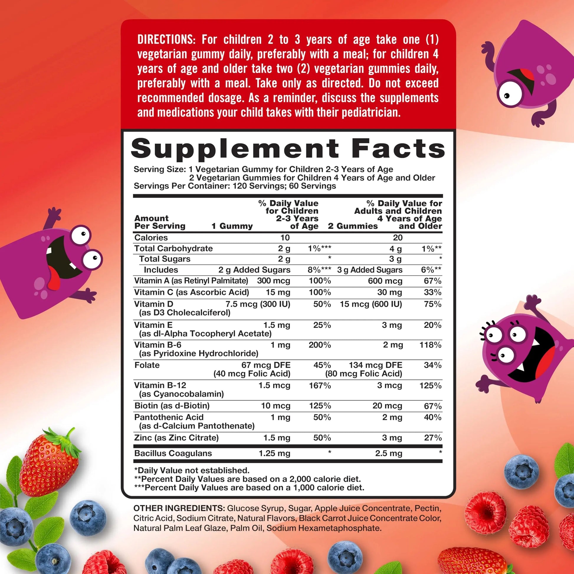 Nature's Truth Kids Multivitamin Gummies with Probiotics | 120 Count | Berry Punch Flavor | Vegetarian, Non-GMO & Gluten Free Supplement Nature's Truth buy supplements canada